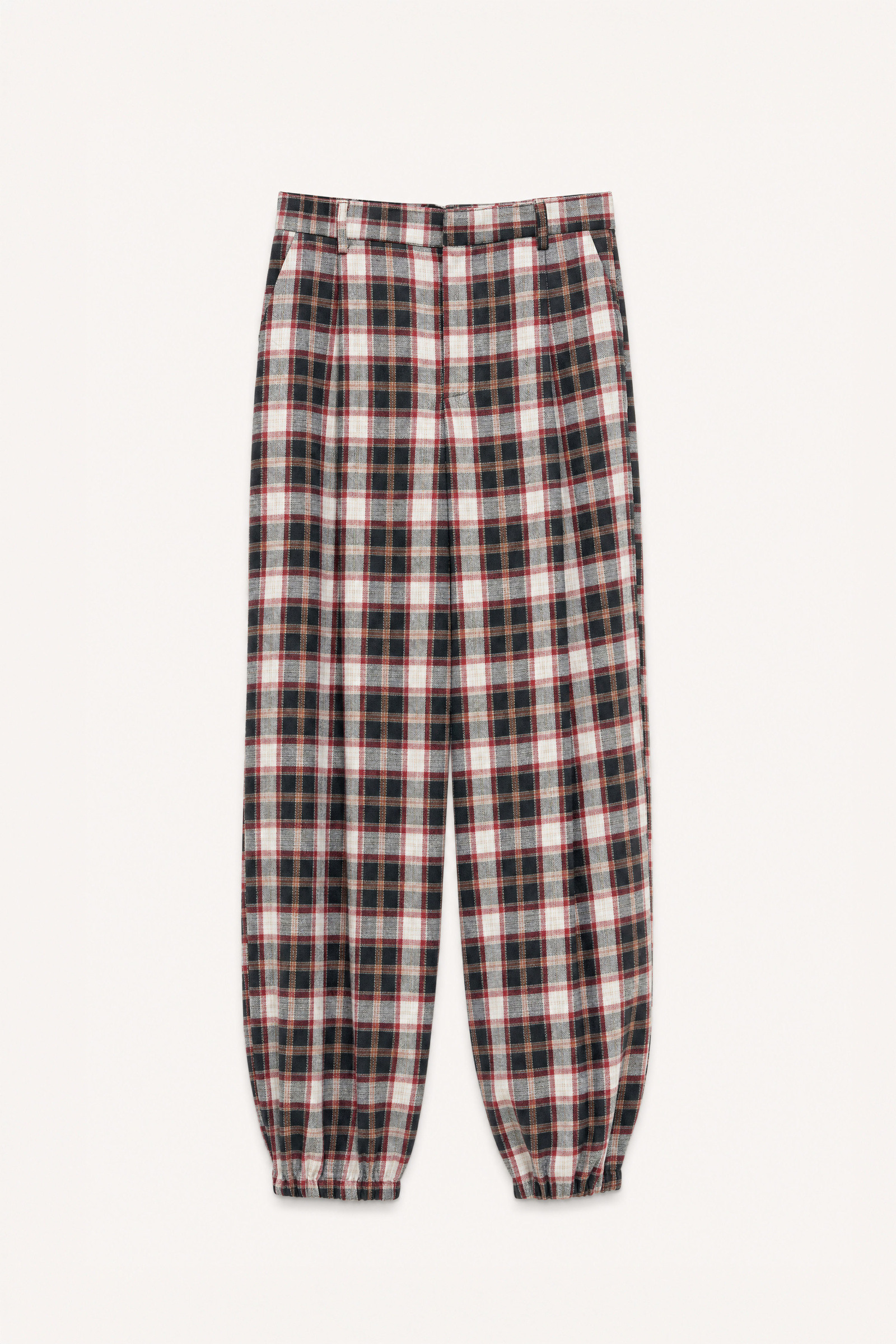Wholesaler LUMINA - Cotton blend trousers with multicolor tartan pattern