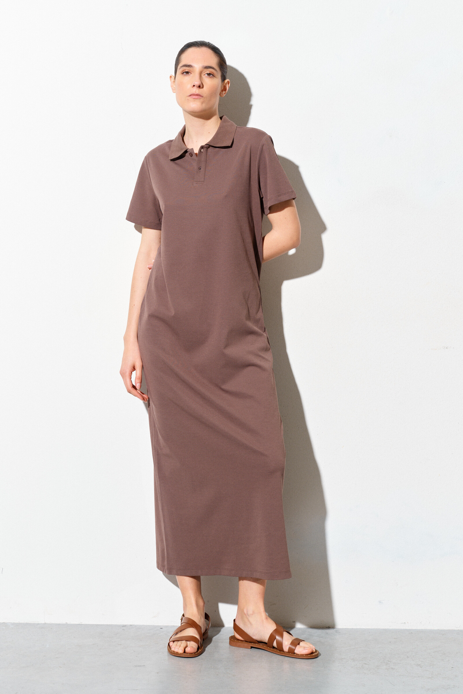 Wholesaler LUMINA - Long dress with collar