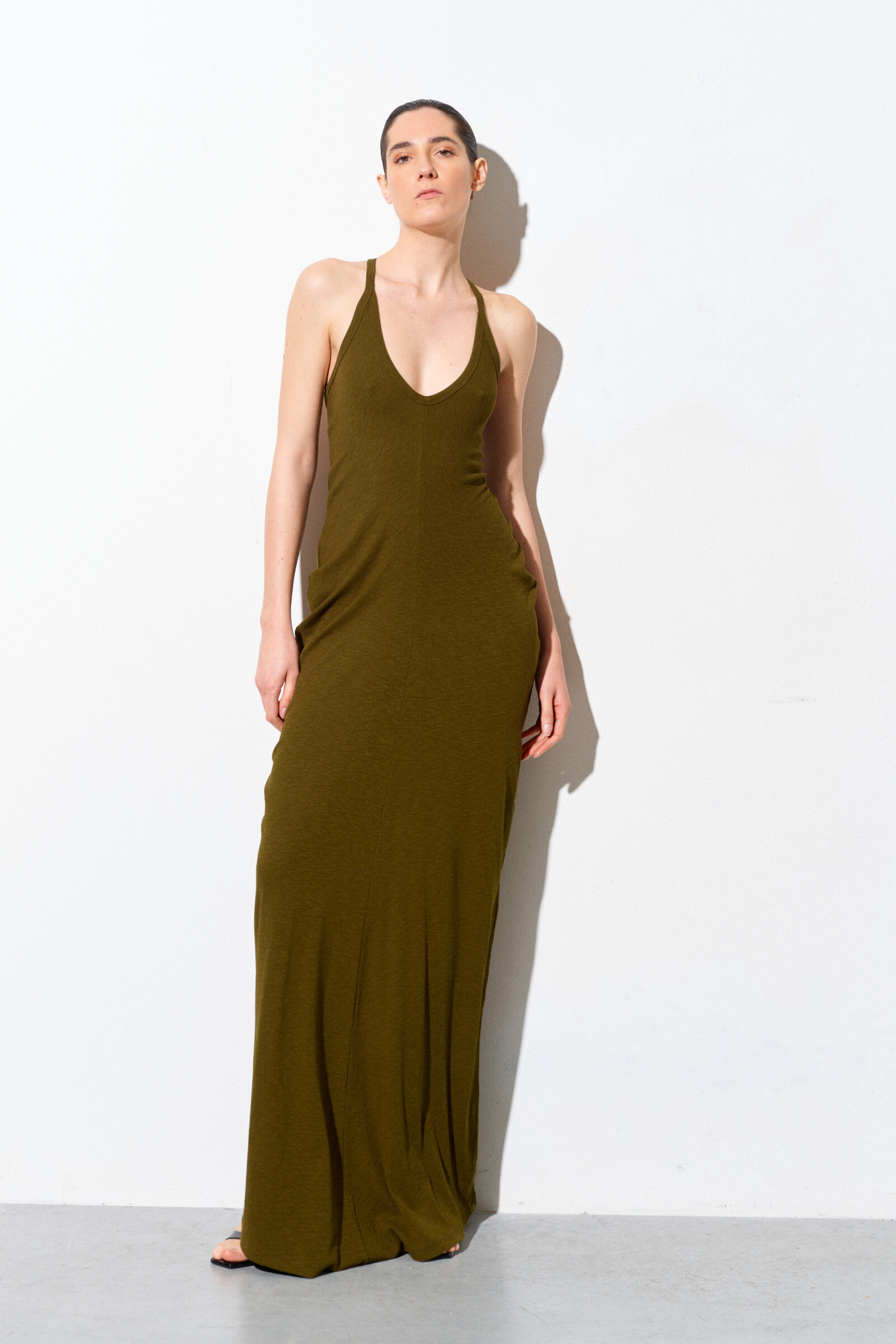 Mayorista LUMINA - VESTIDO LARGO CON FRUNCES