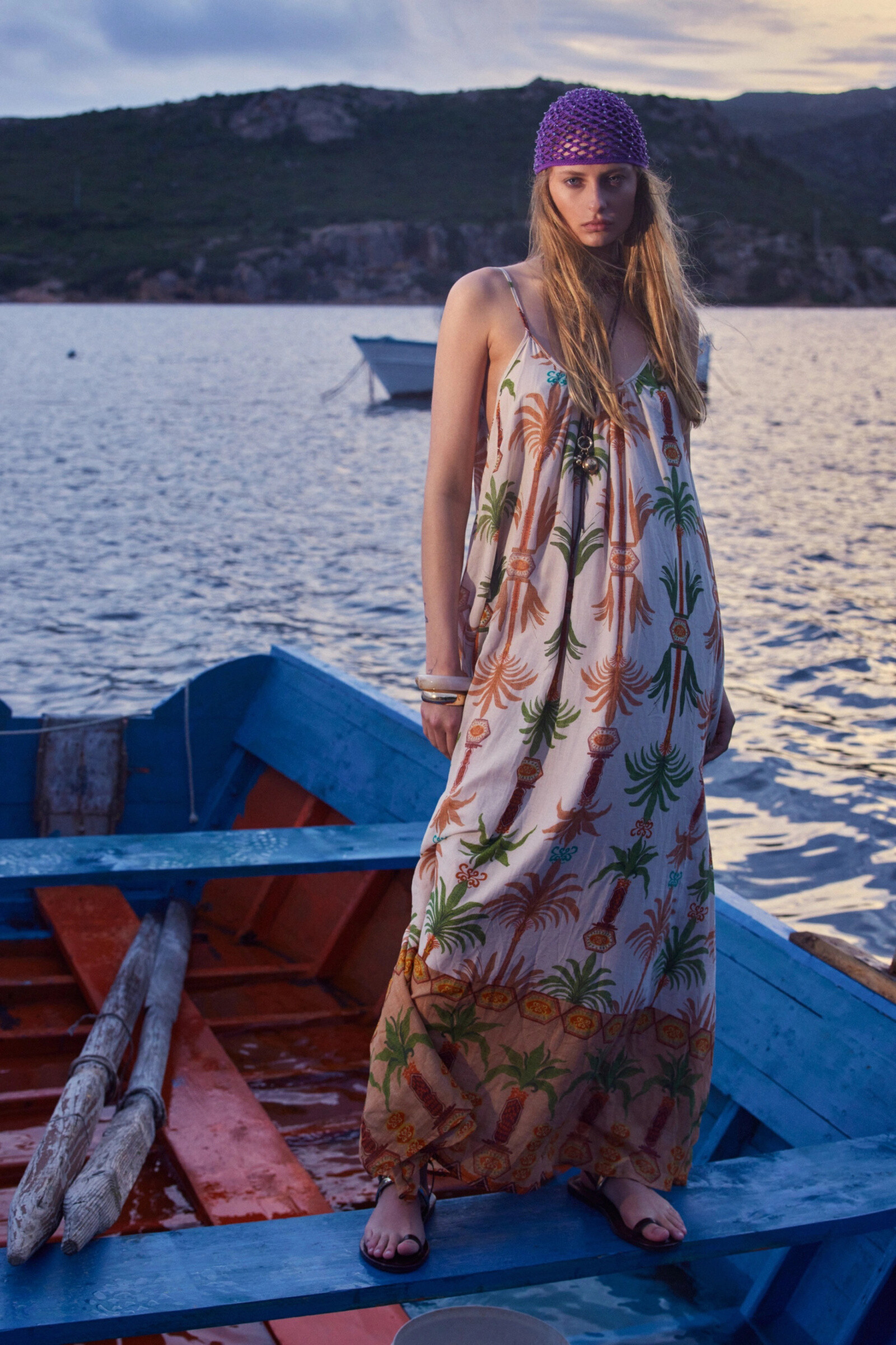 Mayorista LUMINA - Vestido de algodón con estampado y pinzas