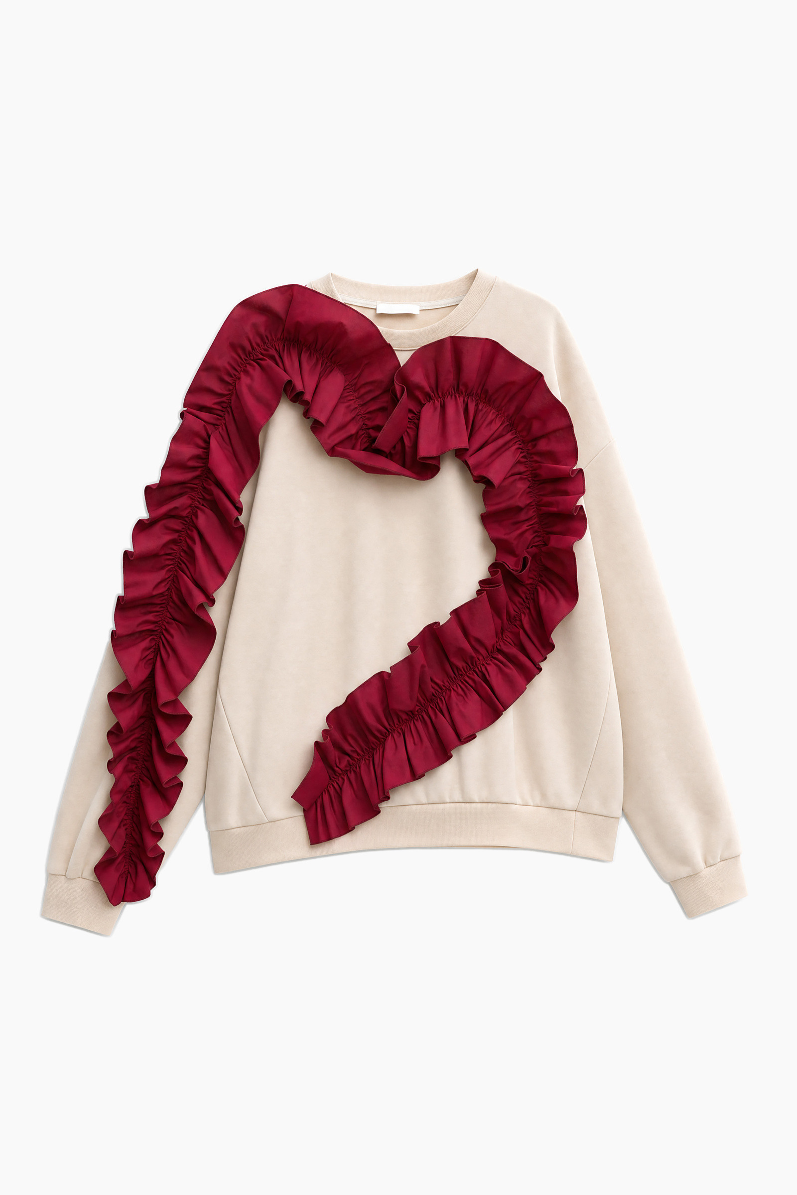Wholesaler LUMINA - Sweatshirt with maxi heart-shaped decoration