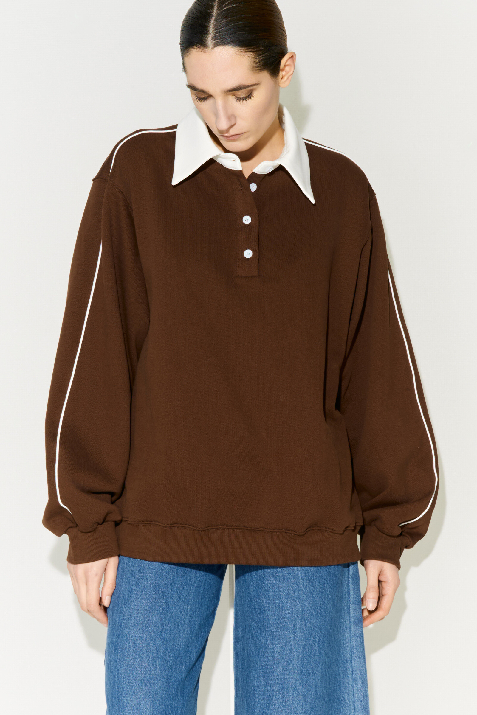 Mayorista LUMINA - SUDADERA CON CUELLO POLO