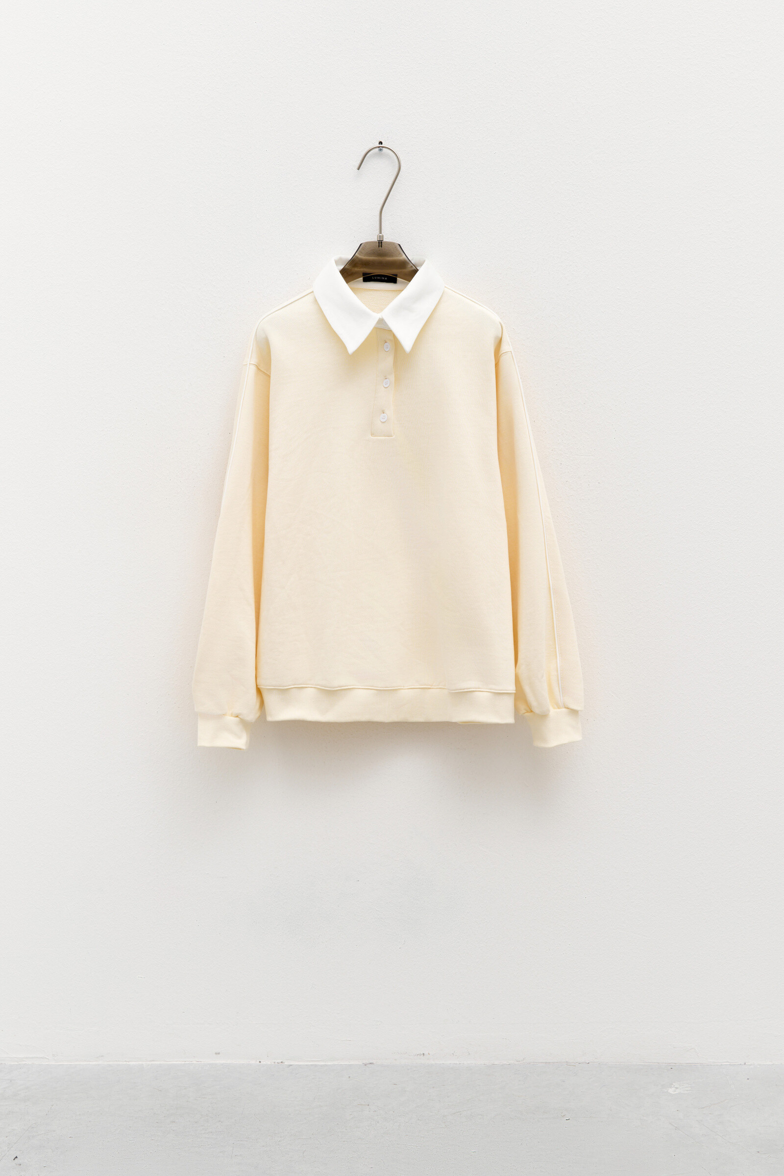 Wholesaler LUMINA - Contrast collar sweatshirt