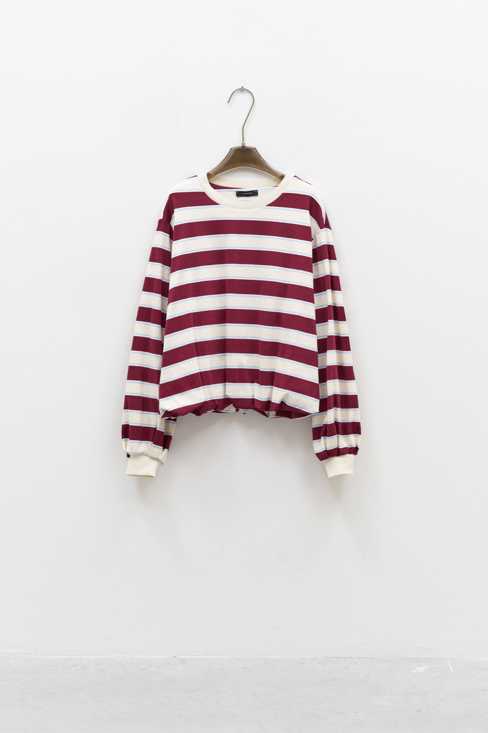 Wholesaler LUMINA - Striped sweatshirt with balloon sleeves