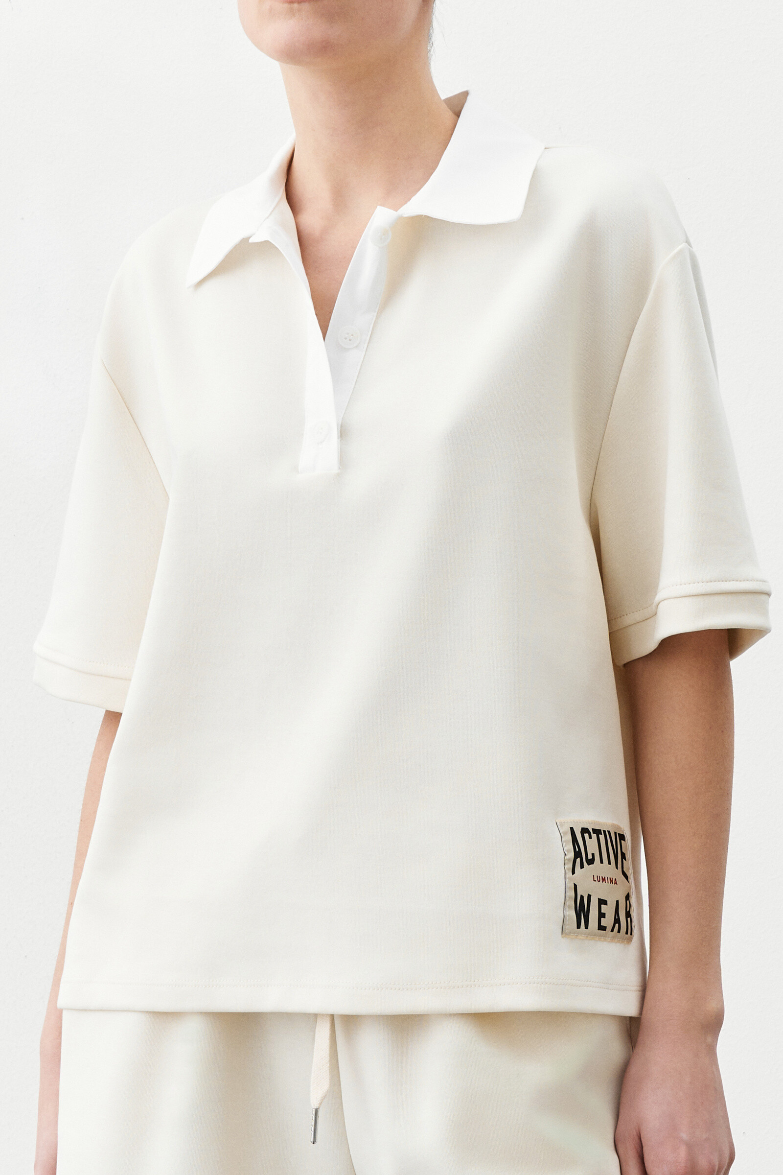 Wholesaler LUMINA - SHORT-SLEEVED POLO SHIRT WITH LOGO DETAIL