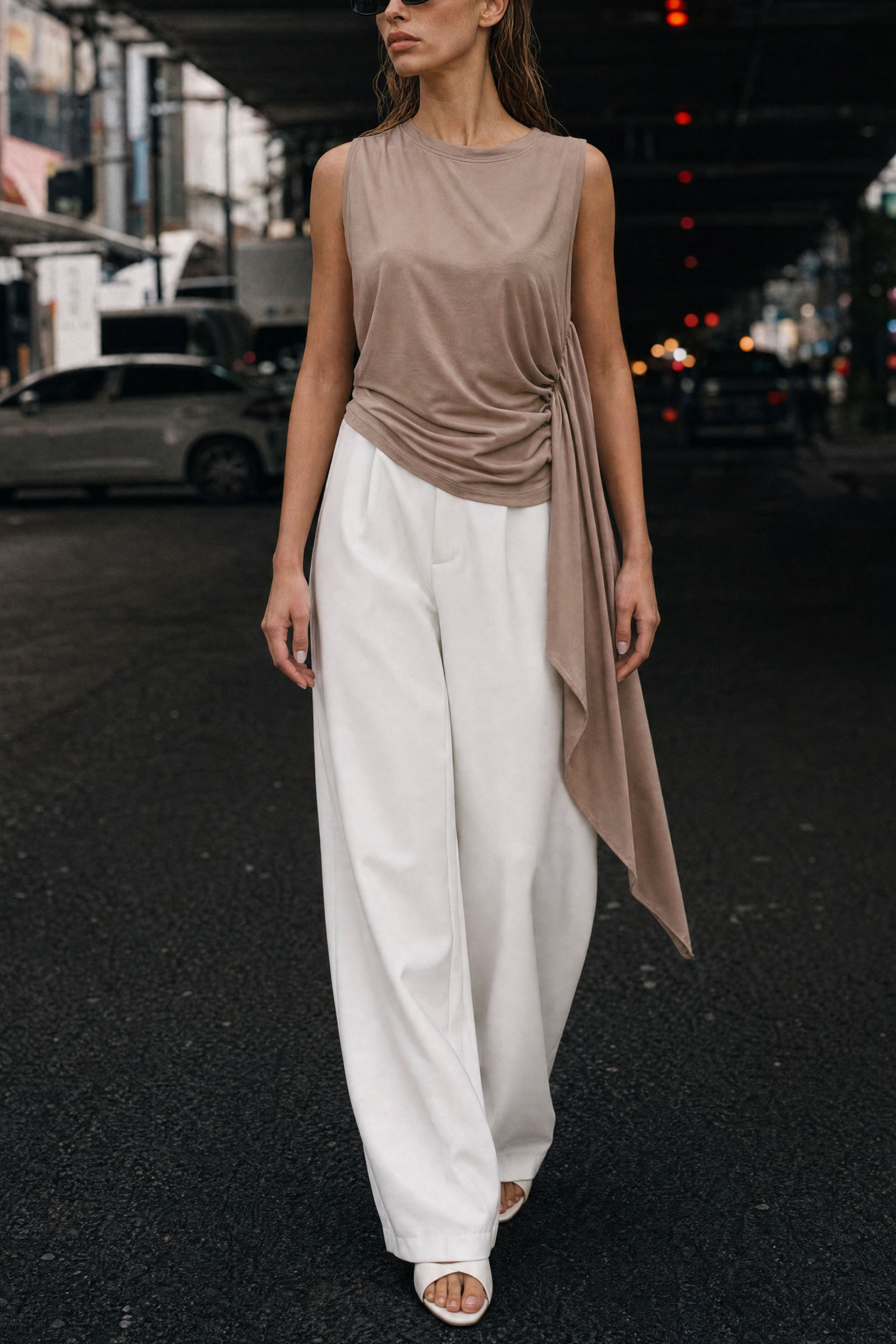 Wholesaler LUMINA - Crew neck T-shirt in stretch viscose blend jersey