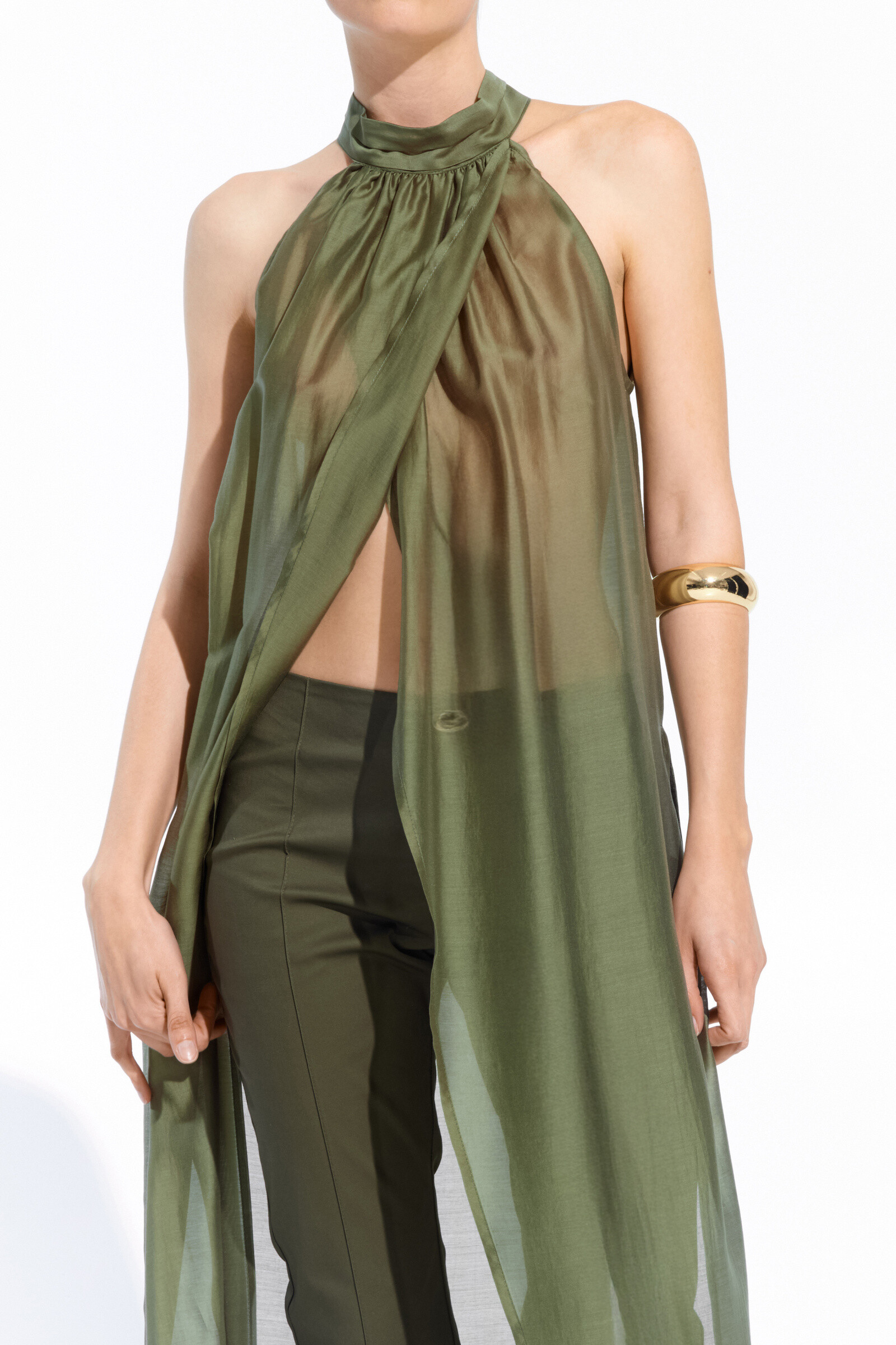 Mayorista LUMINA - TOP LARGO CON CUELLO HALTER