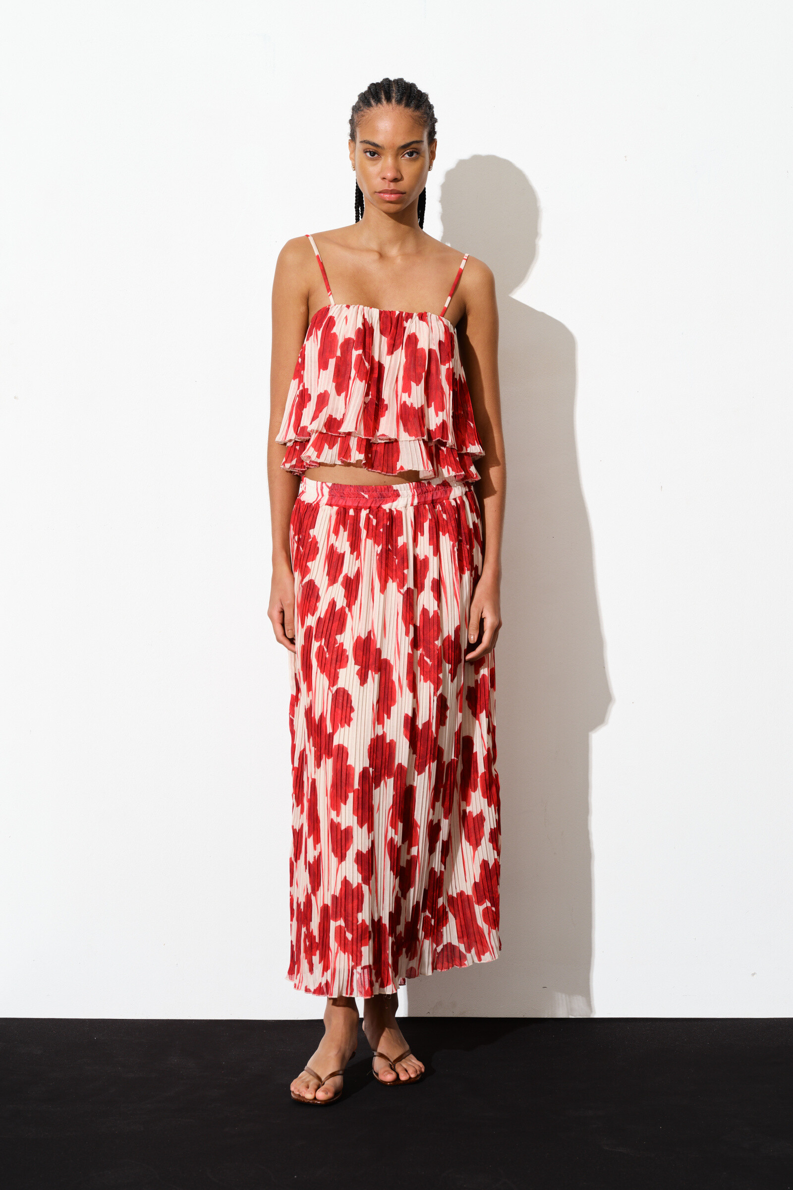 Mayorista LUMINA - TOP PLISADO CON ESTAMPADO