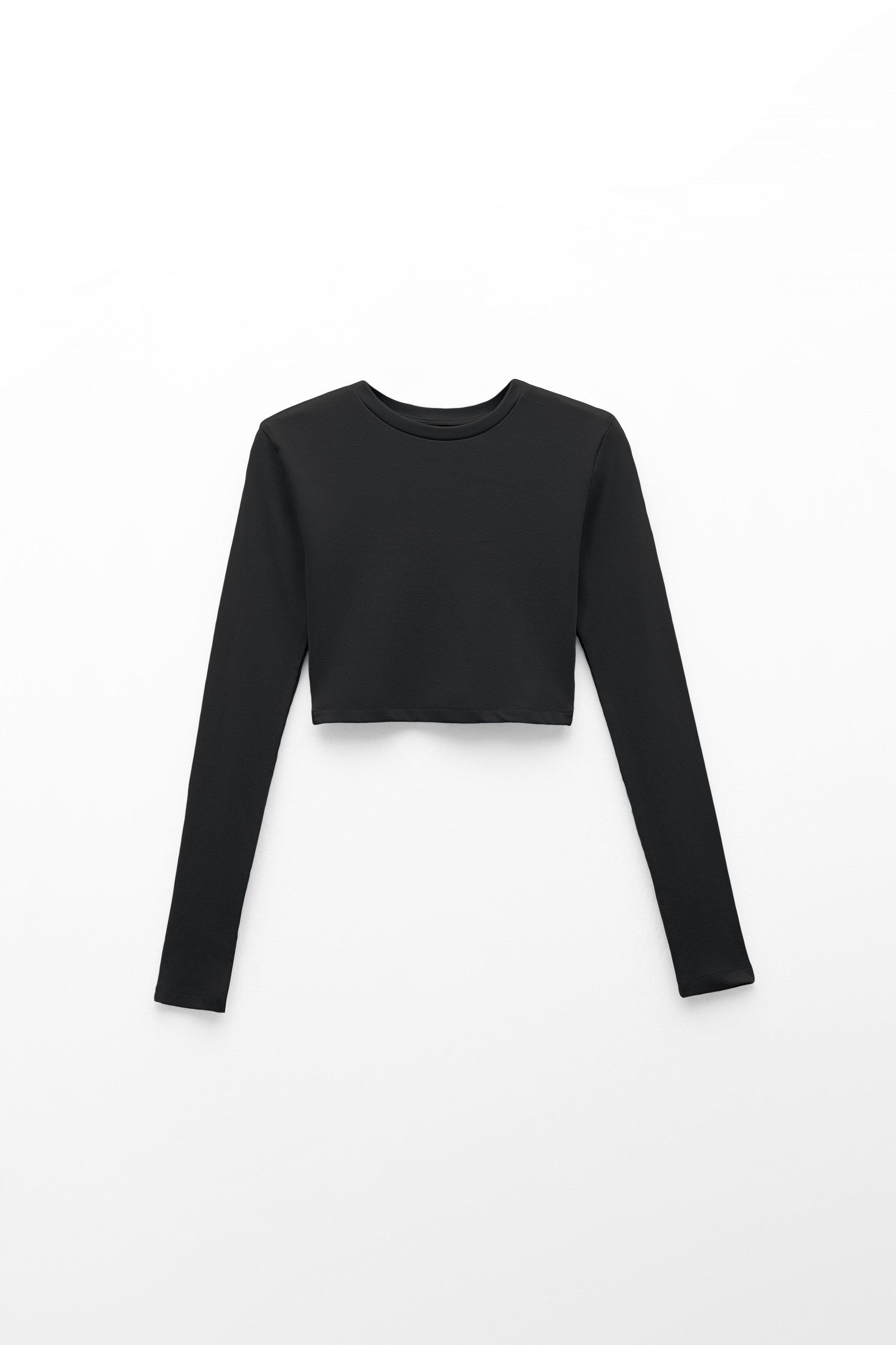 Grossiste LUMINA - Top court en coton avec col rond