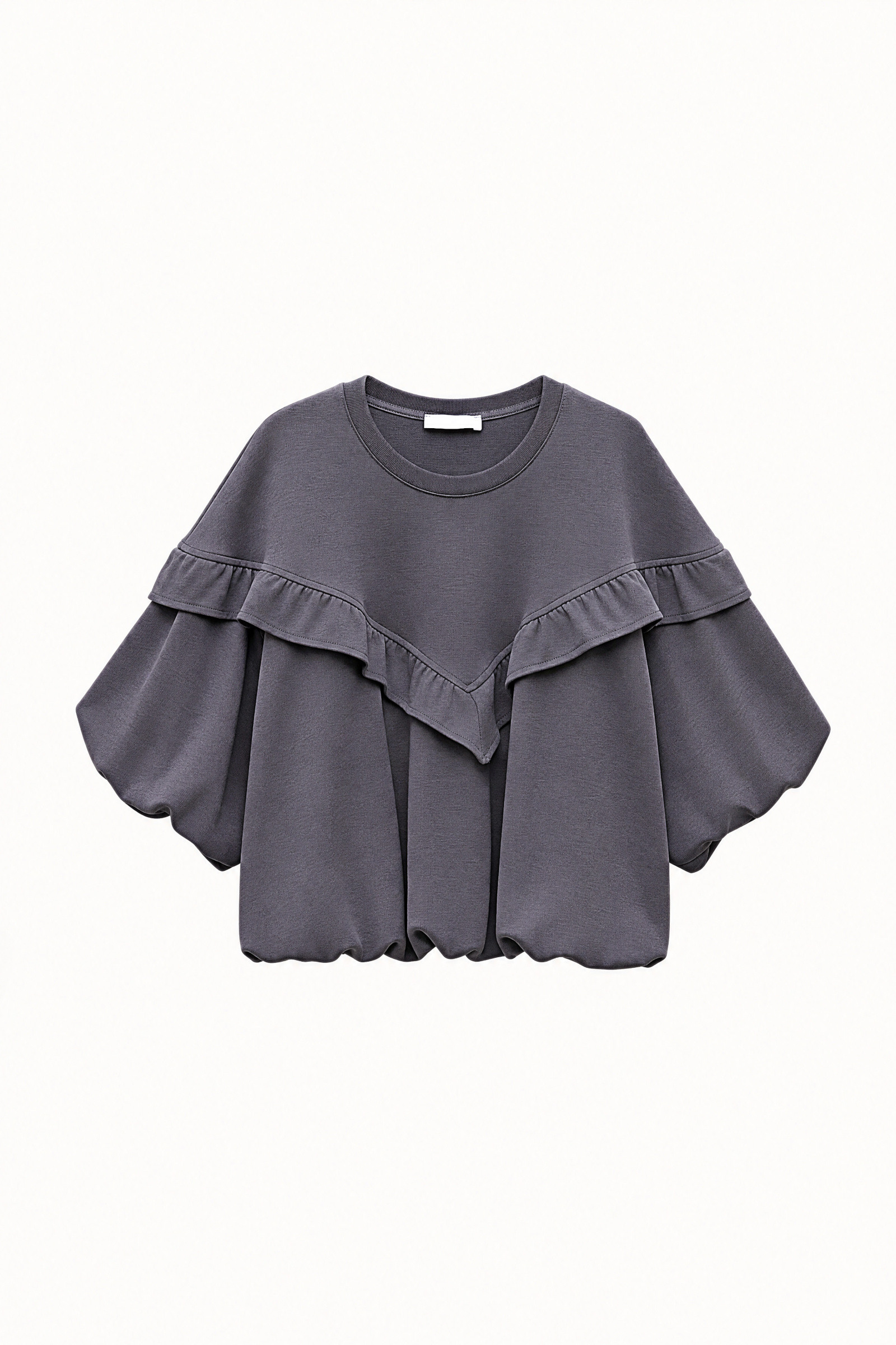 Wholesaler LUMINA - Mixed cotton top with ruffles