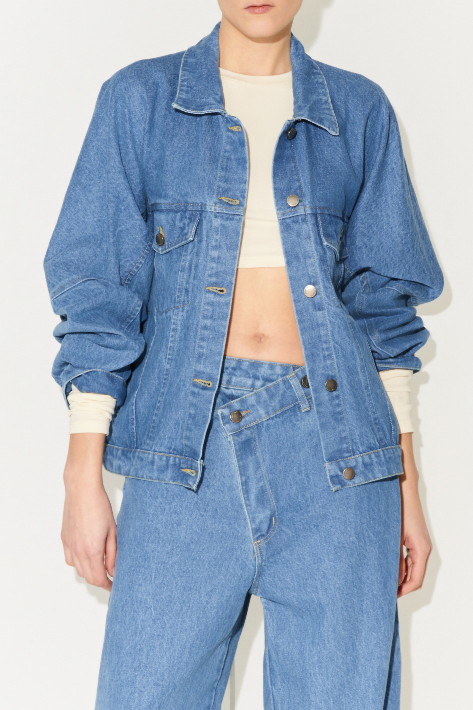 Wholesaler LUMINA - DENIM JACKET WITH COLLAR