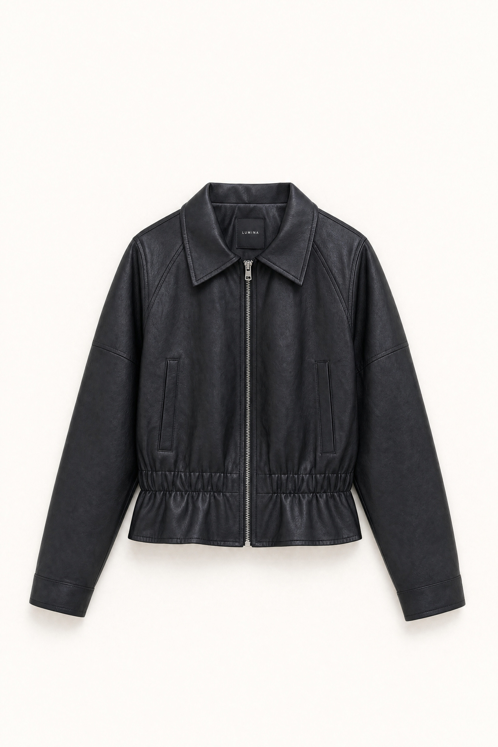 Wholesaler LUMINA - Jacket in faux leather fabric with crinkled texture