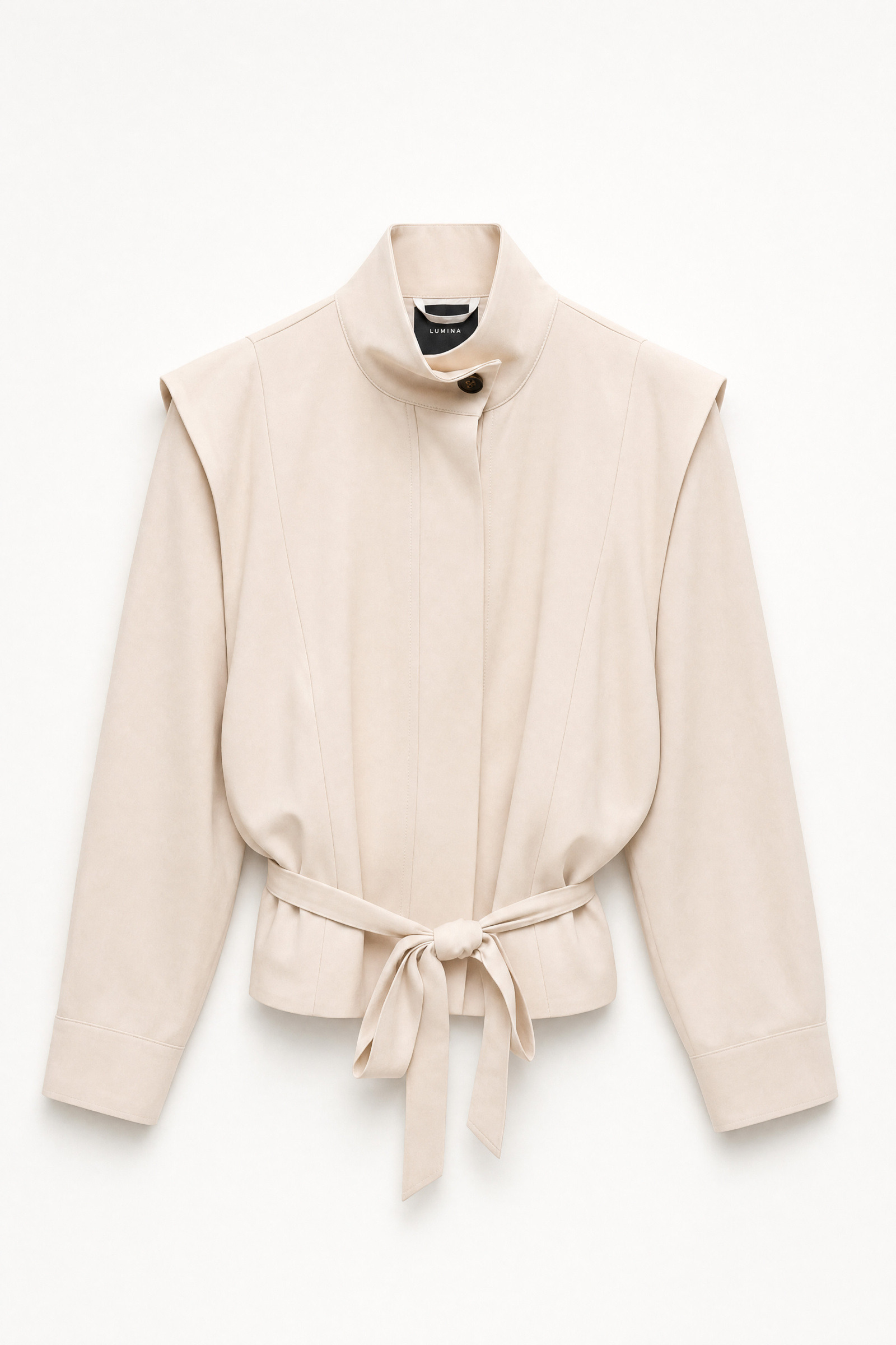 Großhändler LUMINA - Kurze Jacke aus weichem und fließendem Twill-Stoff 100% Lyocell
