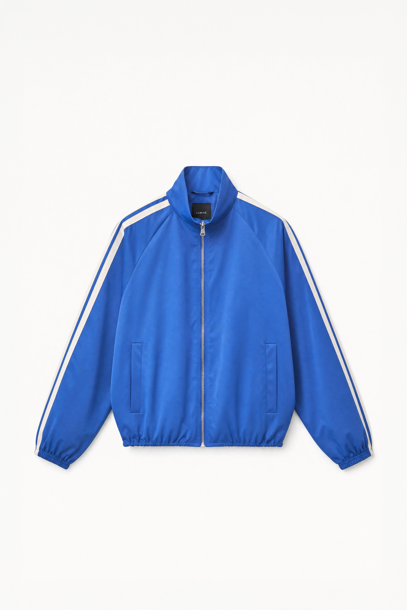 Wholesaler LUMINA - Sporty bomber with decorative stripes on the sleeves