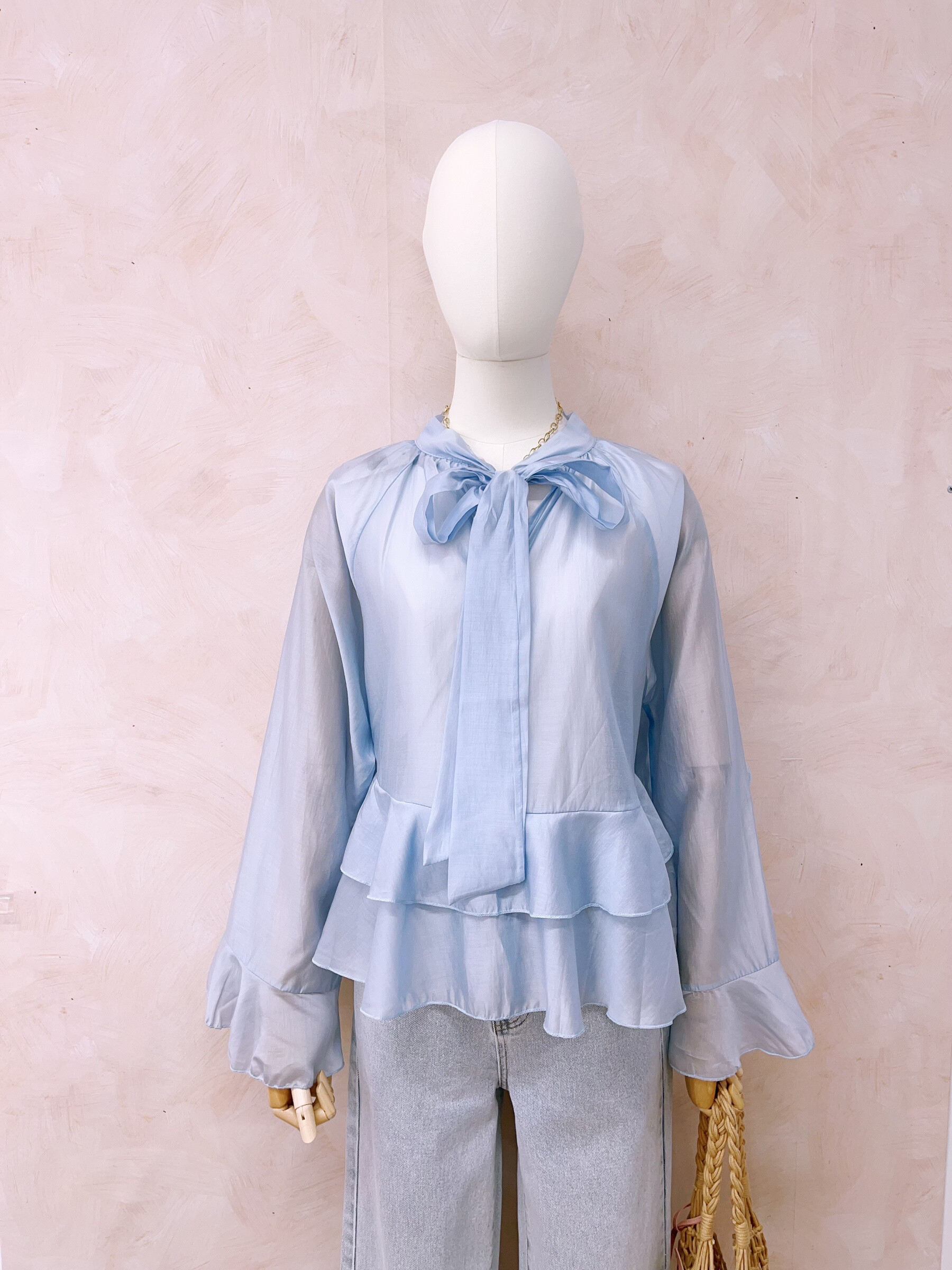 Wholesaler LUMINE - Silk lavage collar blouse