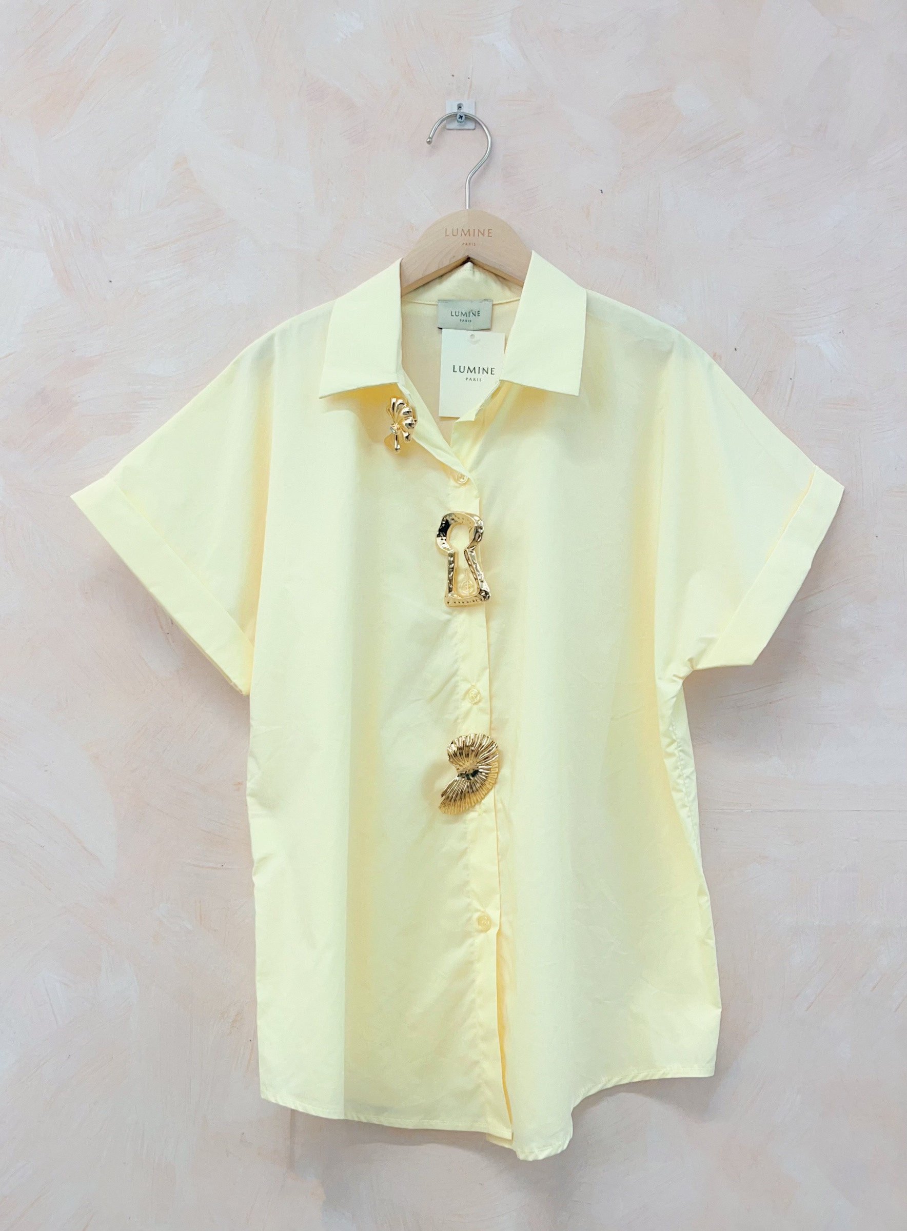 Mayorista LUMINE - Camisa de manga corta con broche
