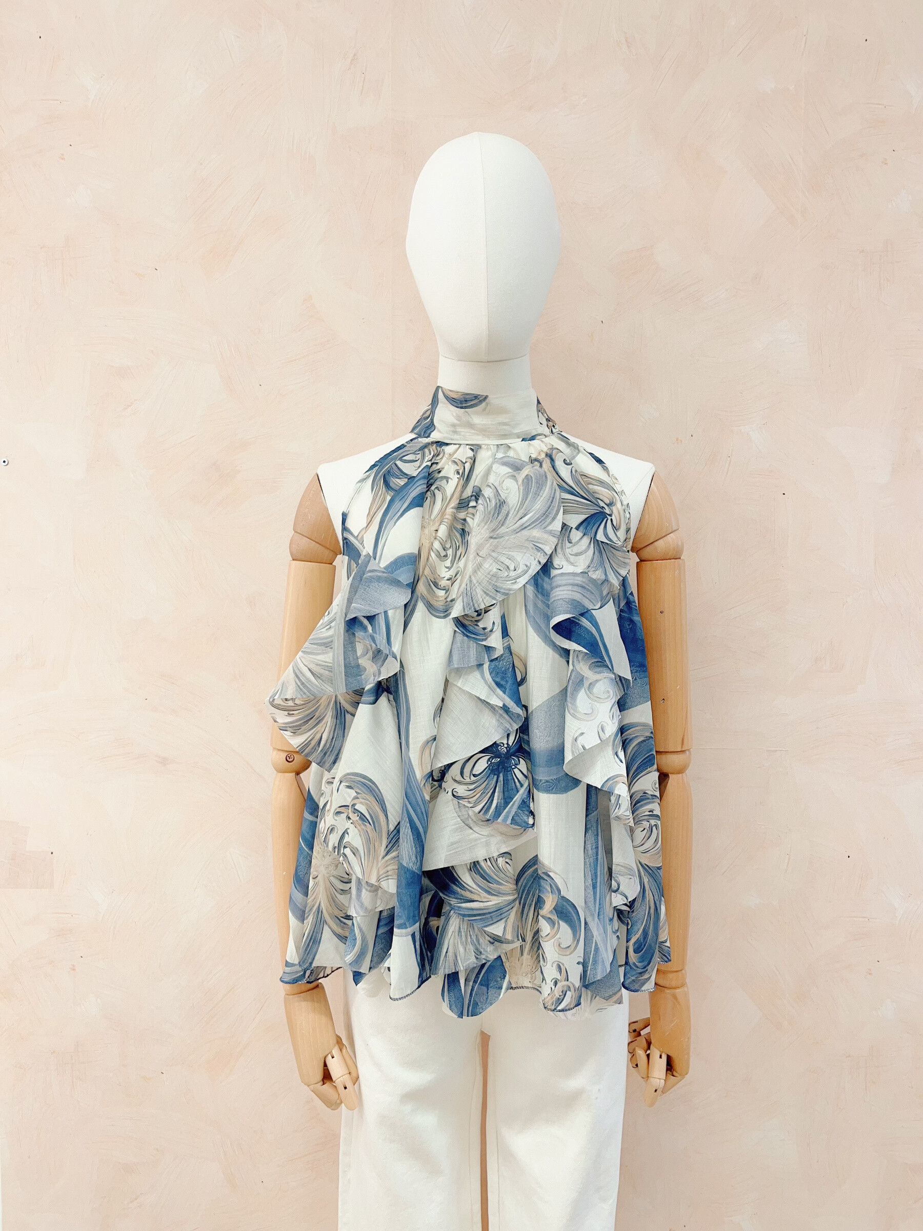 Mayorista LUMINE - Camisa de manga corta de tencel estampada