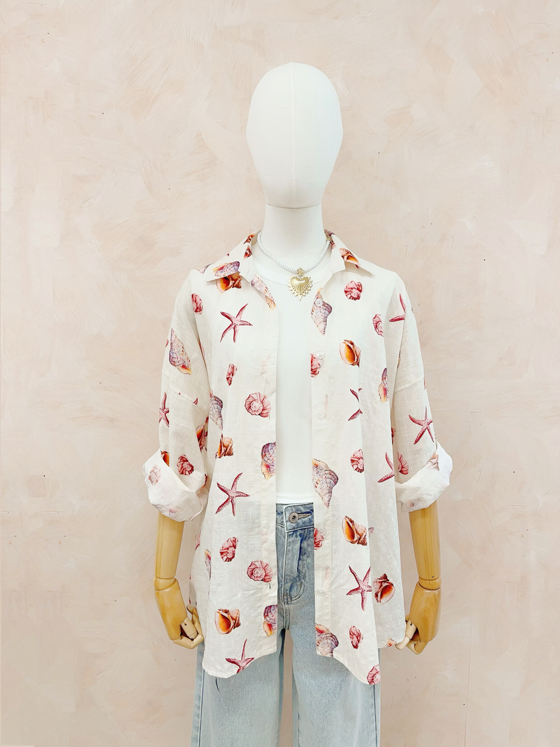 Wholesaler LUMINE - Cotton printed shirt