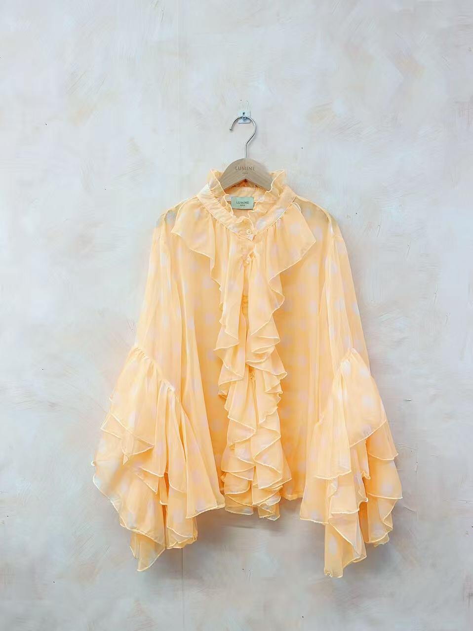 Grossiste LUMINE - Chemise à pois javelot