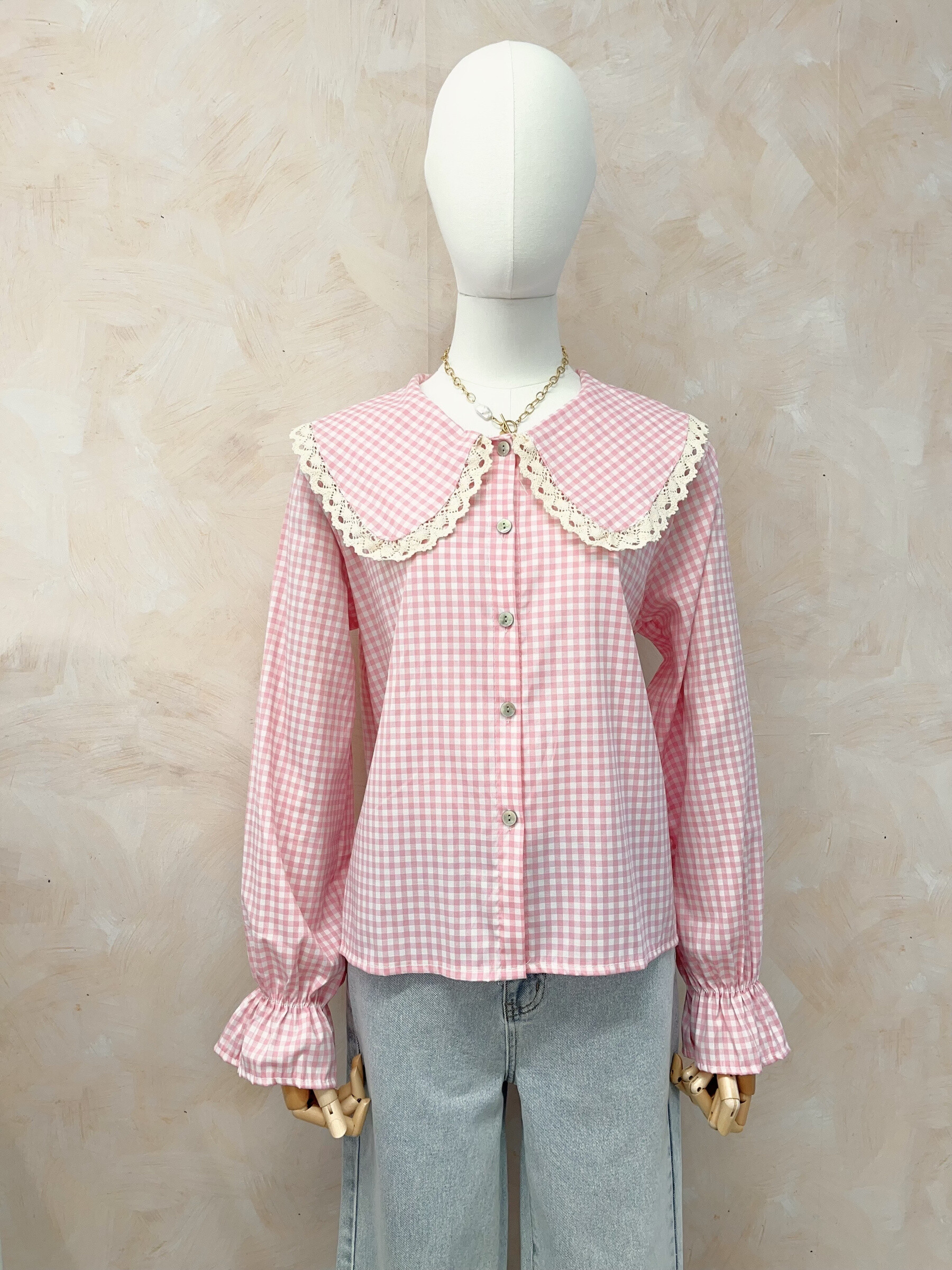 Wholesaler LUMINE - Claudine collar stripe shirt