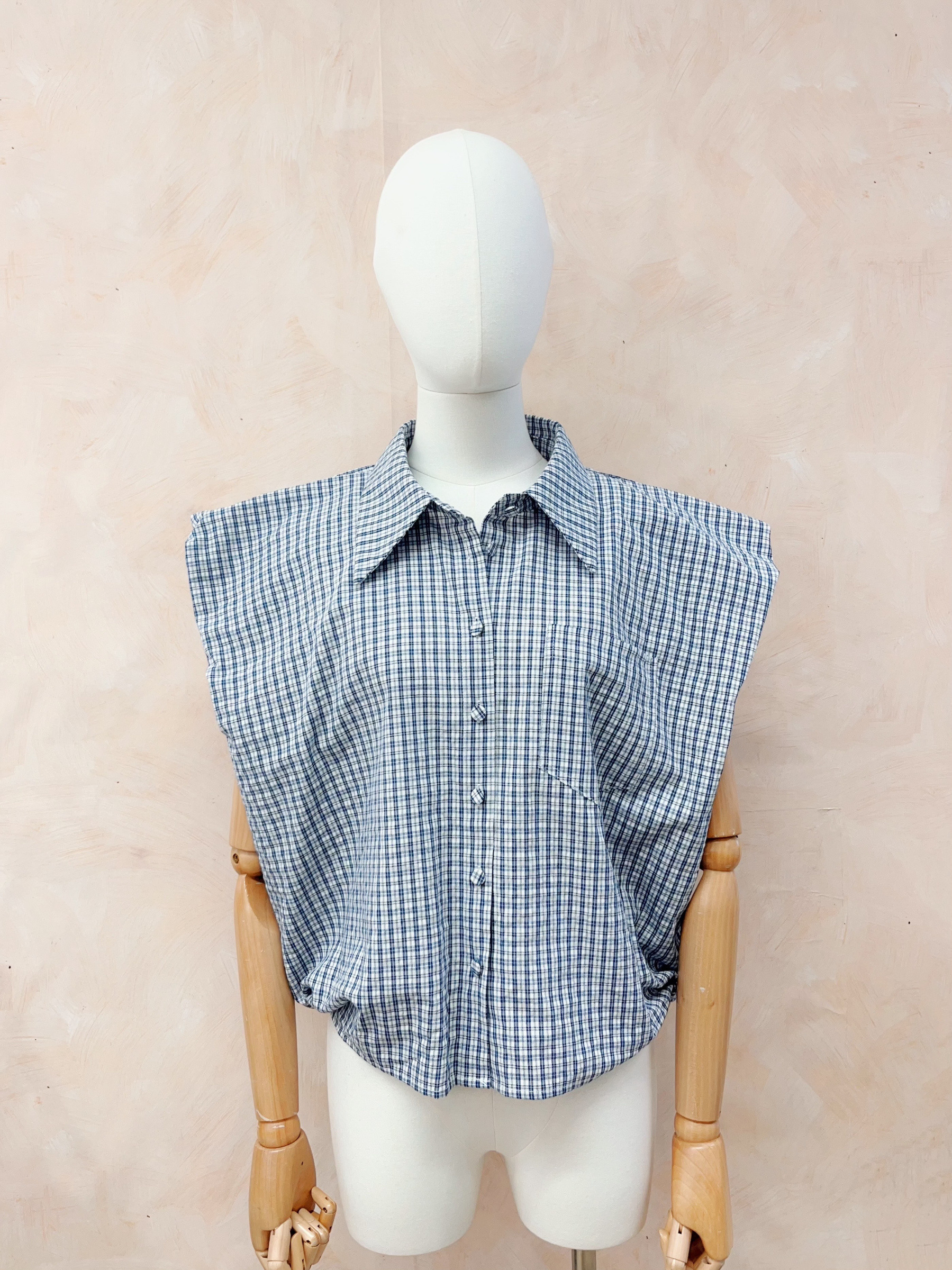 Grossiste LUMINE - Chemise carreaux sans manche