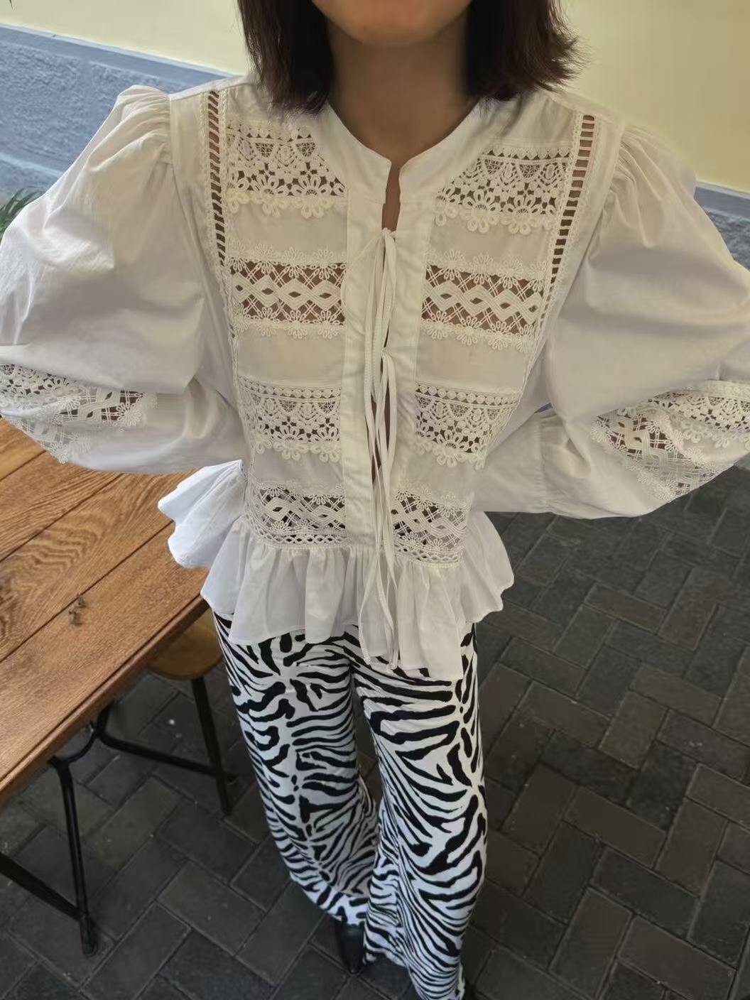 Grossiste LUMINE - Chemise brodée