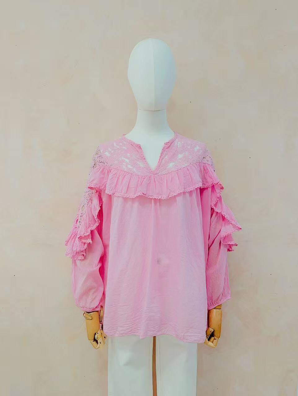 Grossiste LUMINE - Blouse en voile de coton