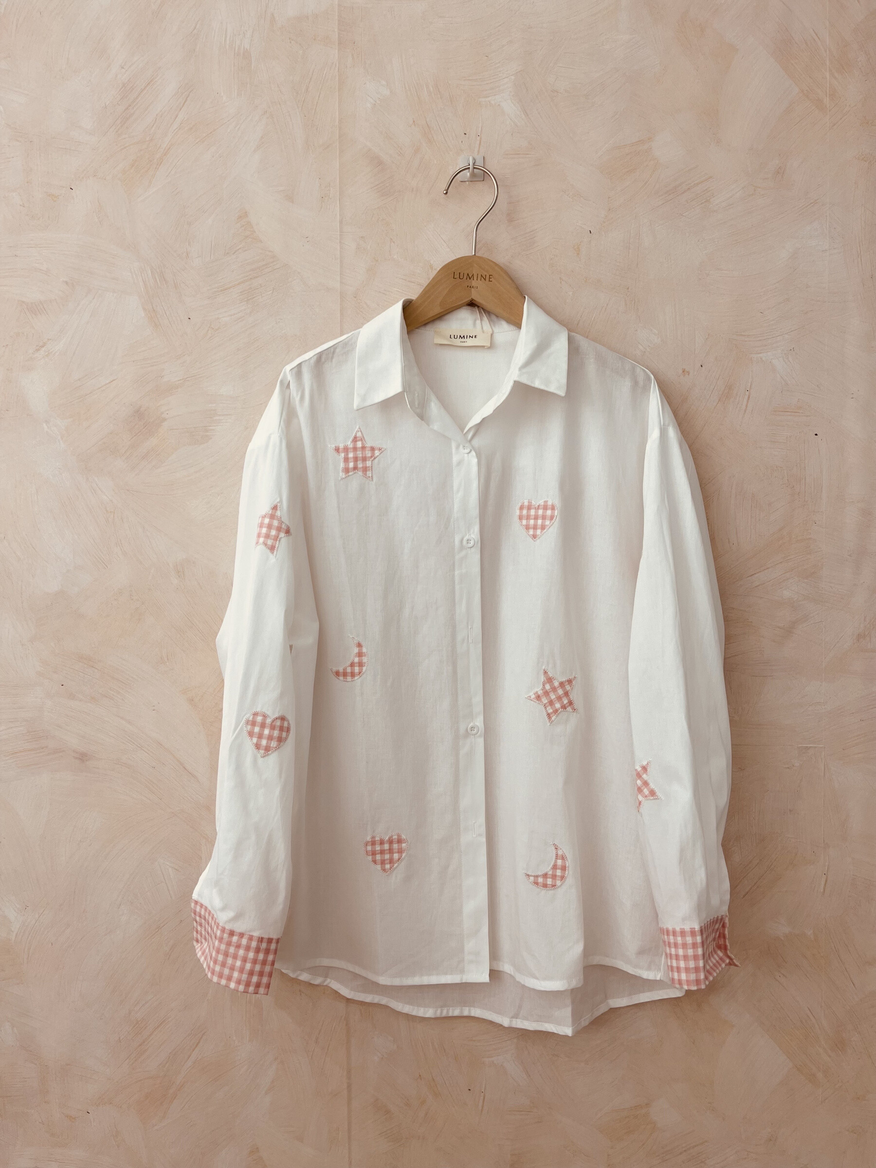 Wholesaler LUMINE - Vichy embroidered cotton shirt