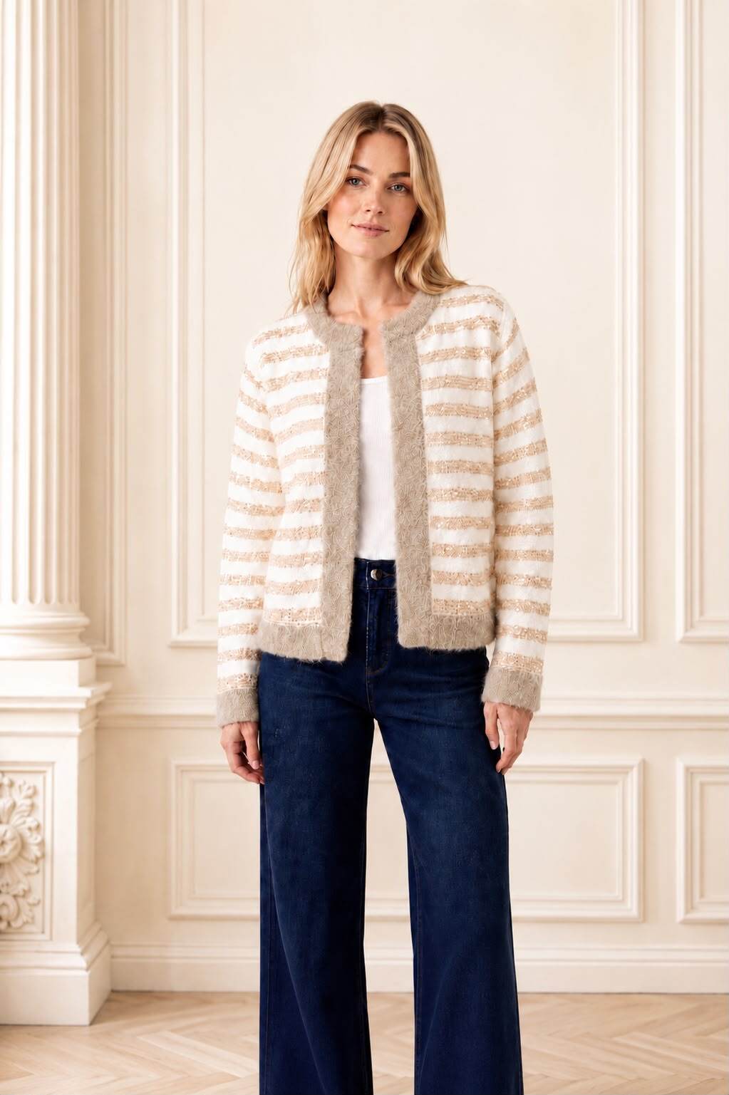 Wholesaler LUMINE - Sequin vest