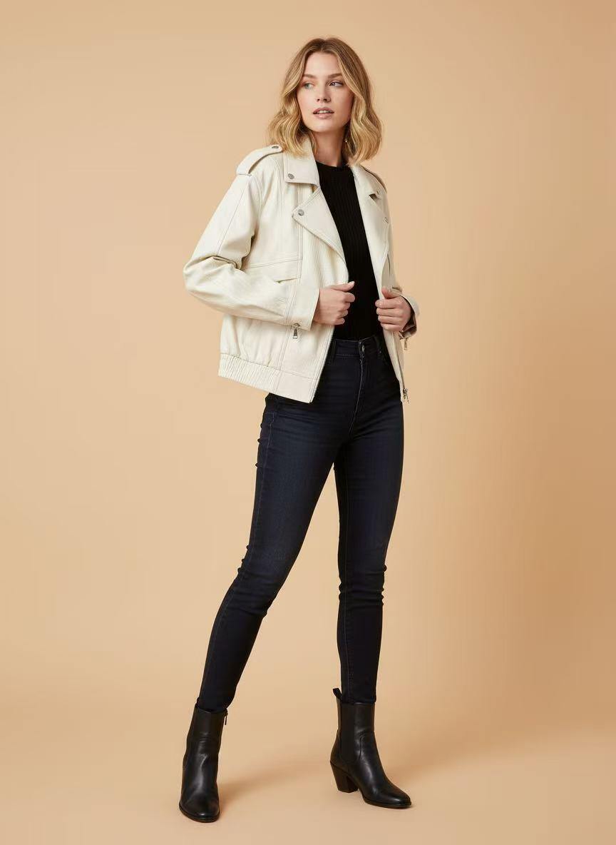 Grossiste LUMINE - Veste en similicuir double zip