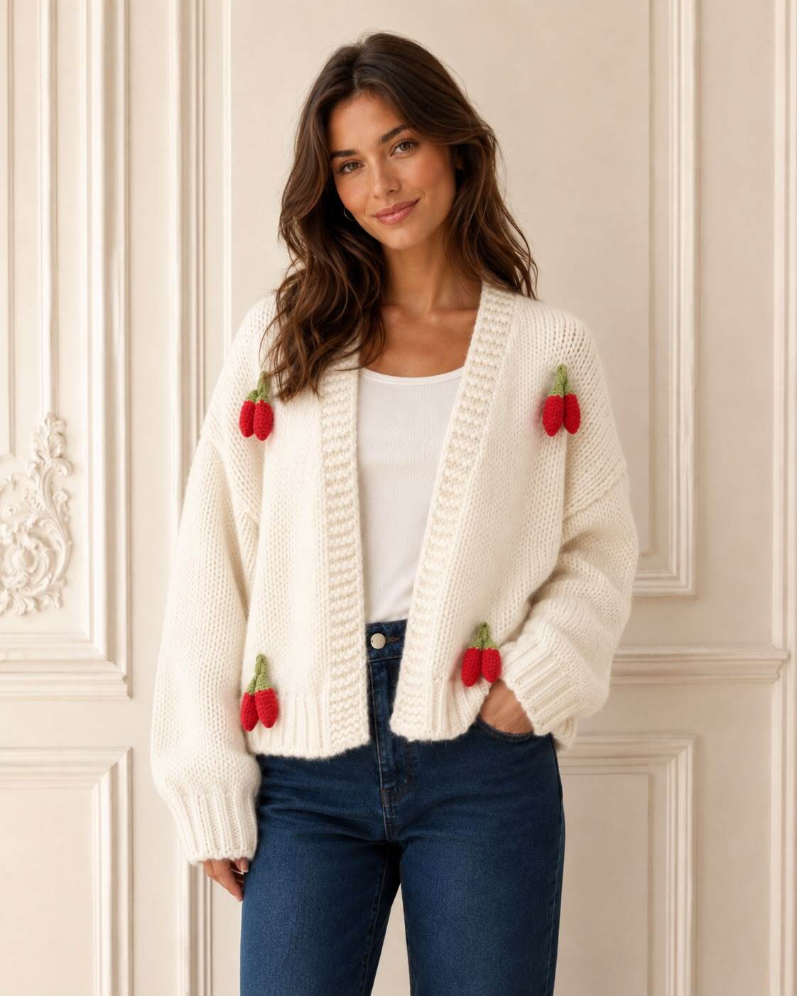 Grossiste LUMINE - Gilet fraise