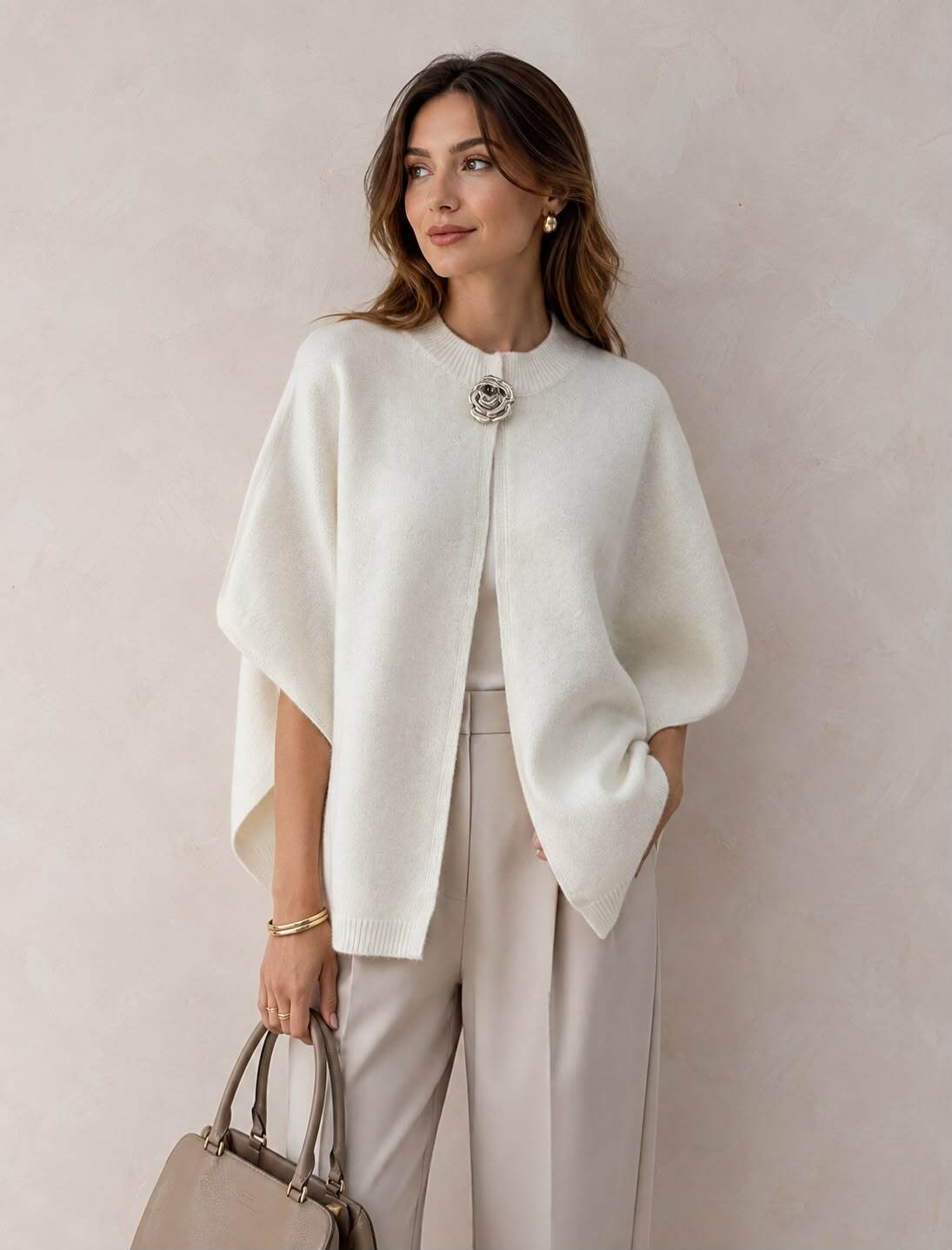 Wholesaler LUMINE - Cape vest with brooch