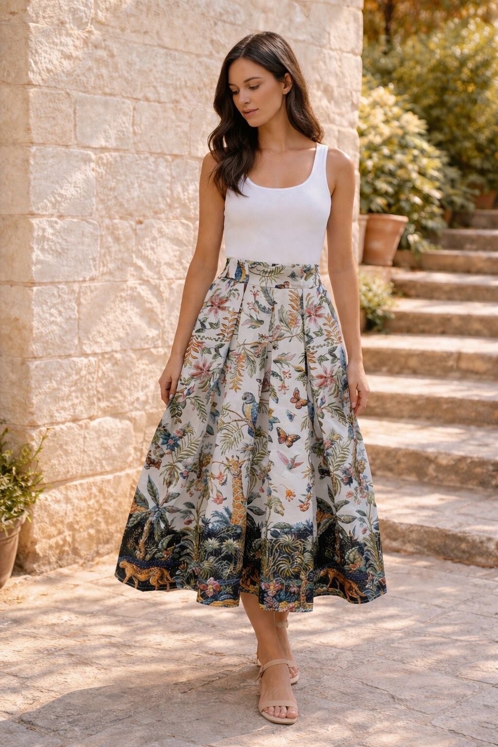 Mayorista LUMINE - Falda estampada