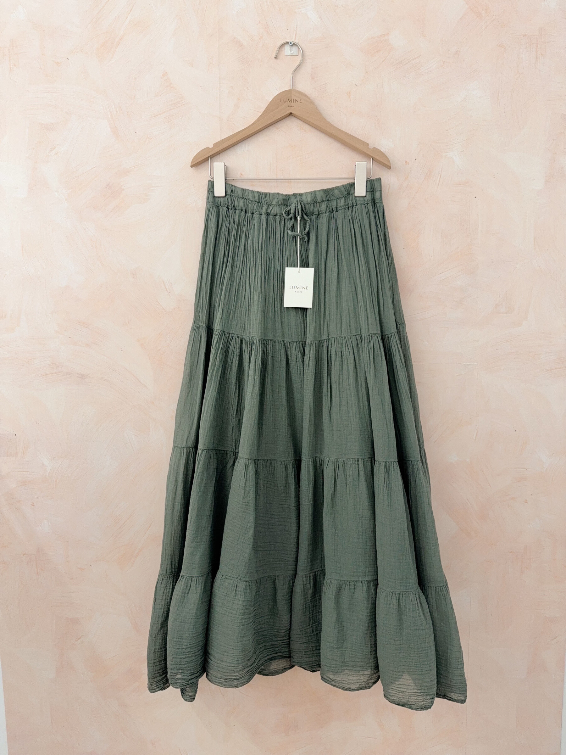 Wholesaler LUMINE - Very wide cotton sail skirt with lining