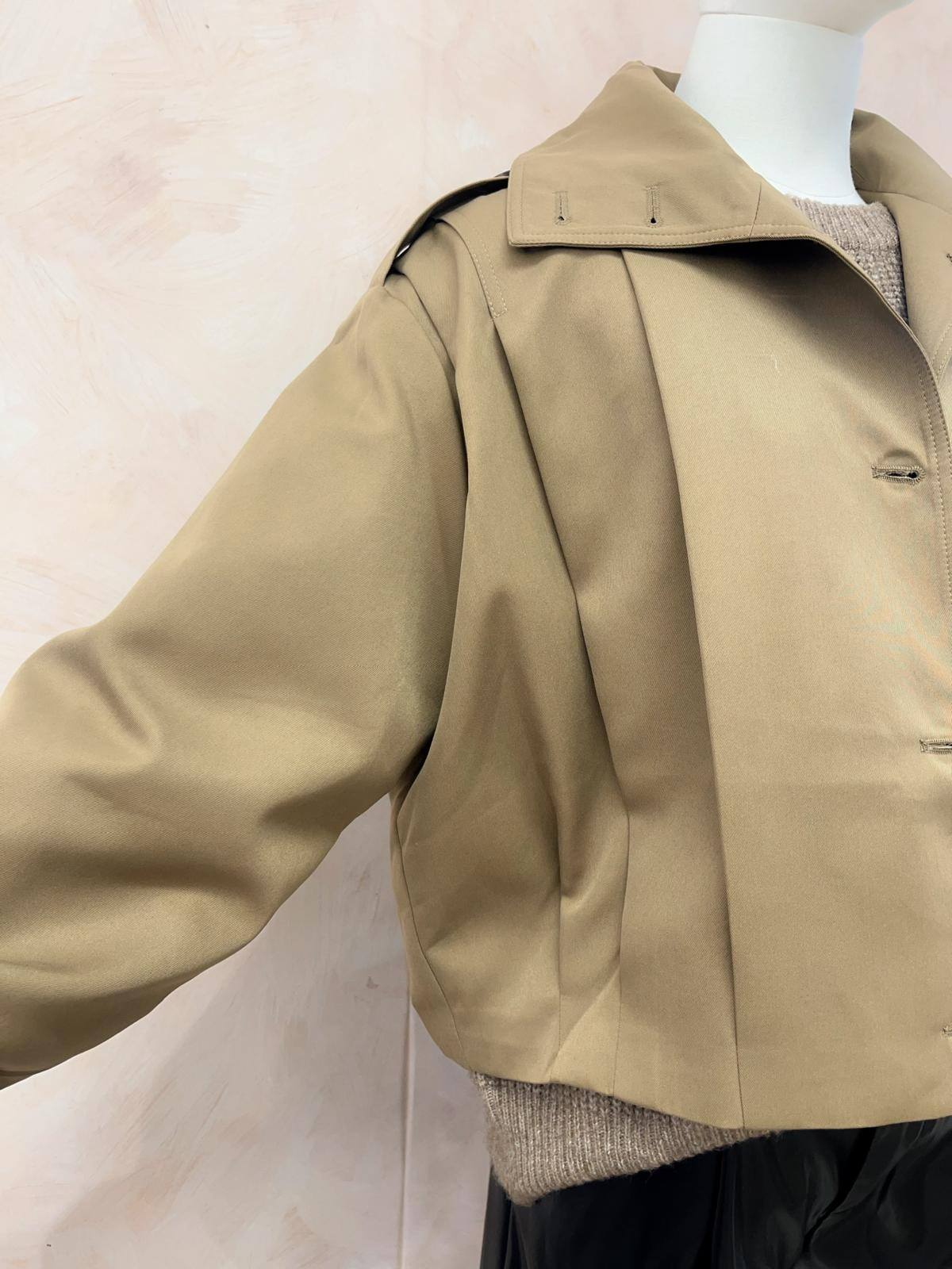 Grossiste LUMINE - Trench court manche longue