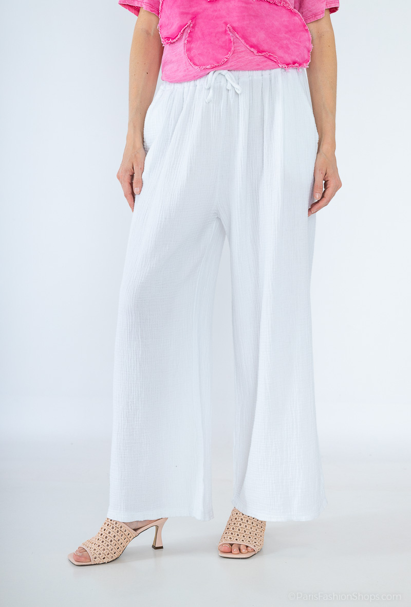 pantalones - Blanco 2 - miniatura