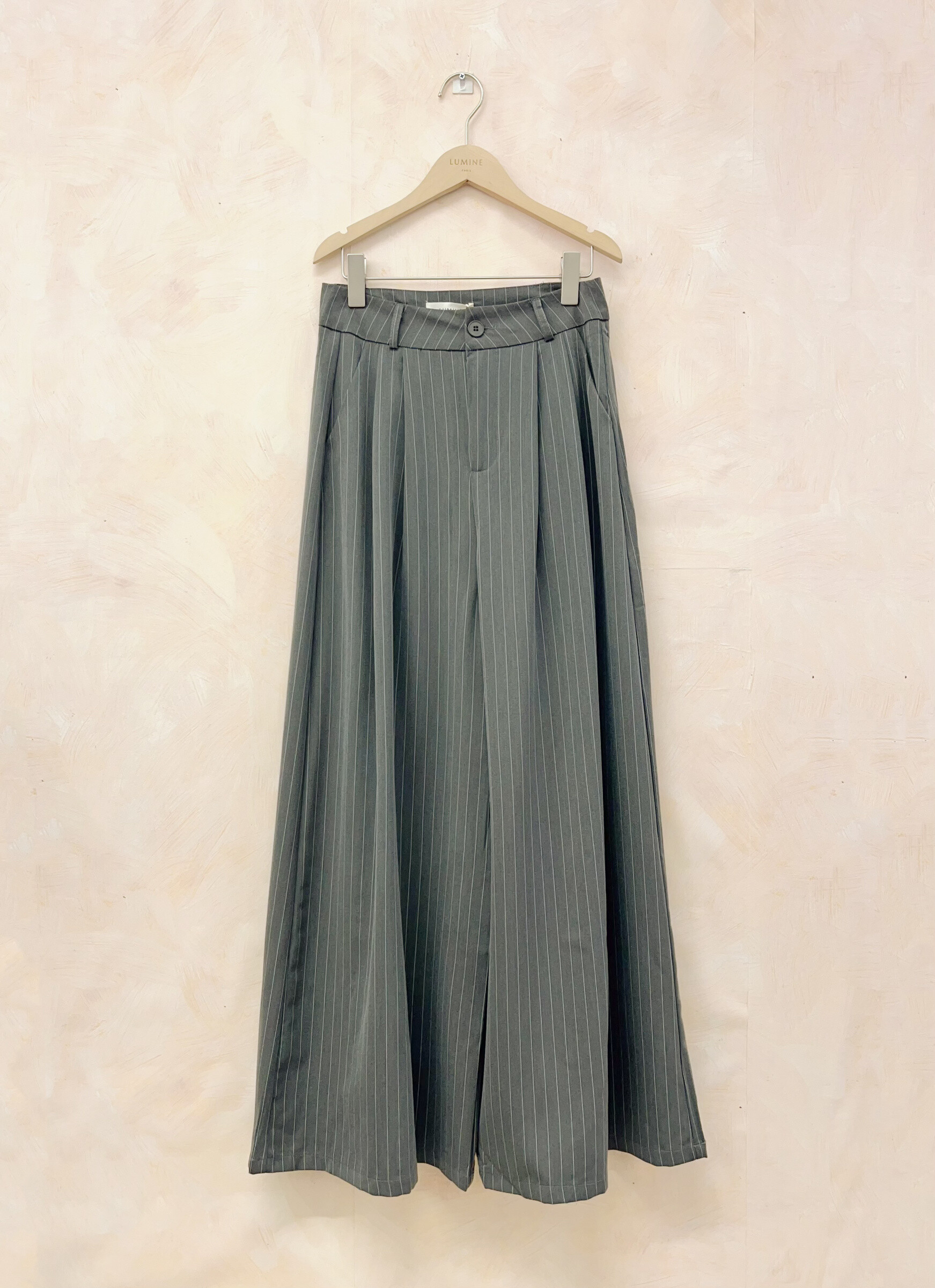 Grossiste LUMINE - Pantalon rayure long large