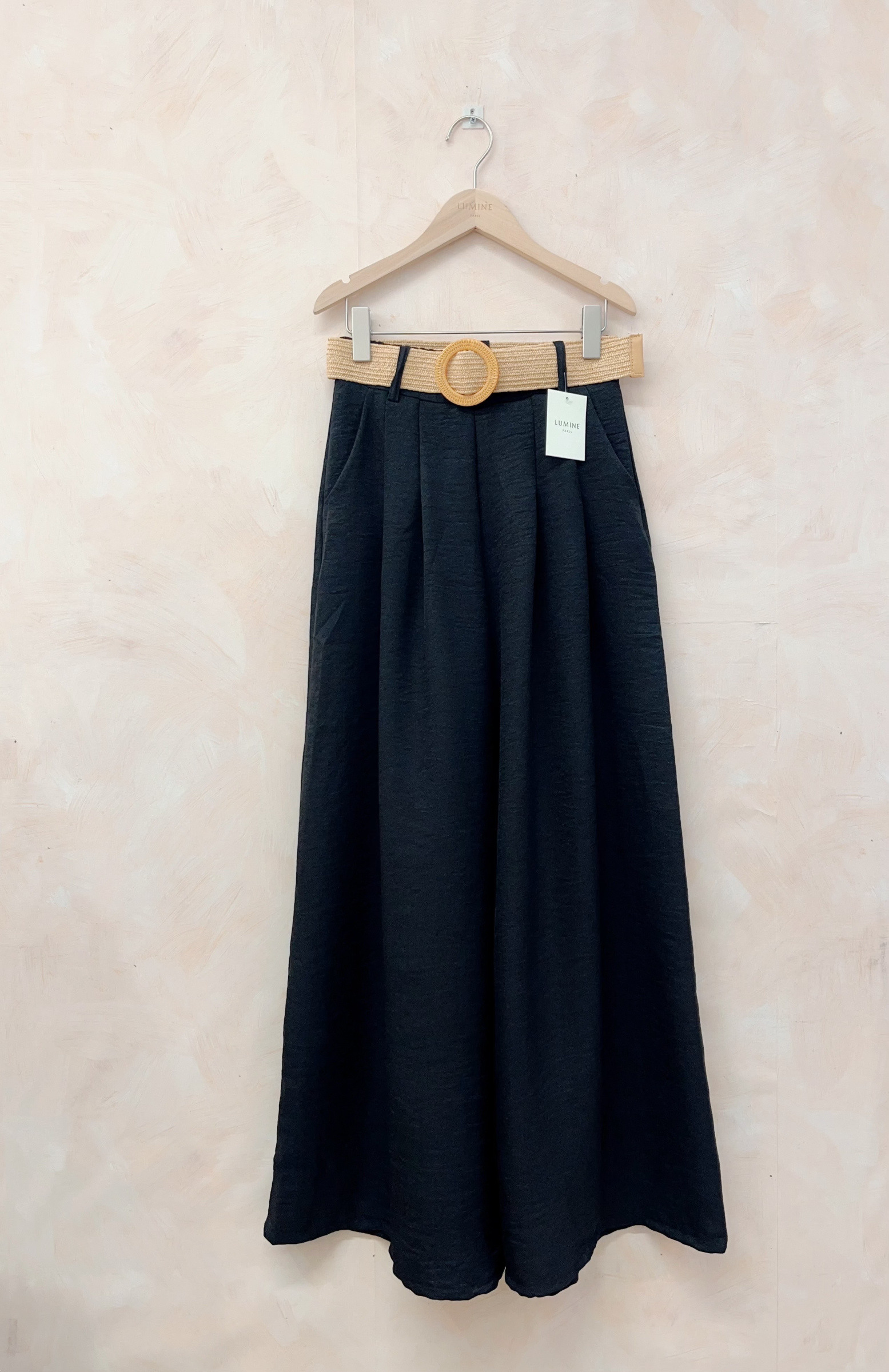 Grossiste LUMINE - Pantalon large ceinture