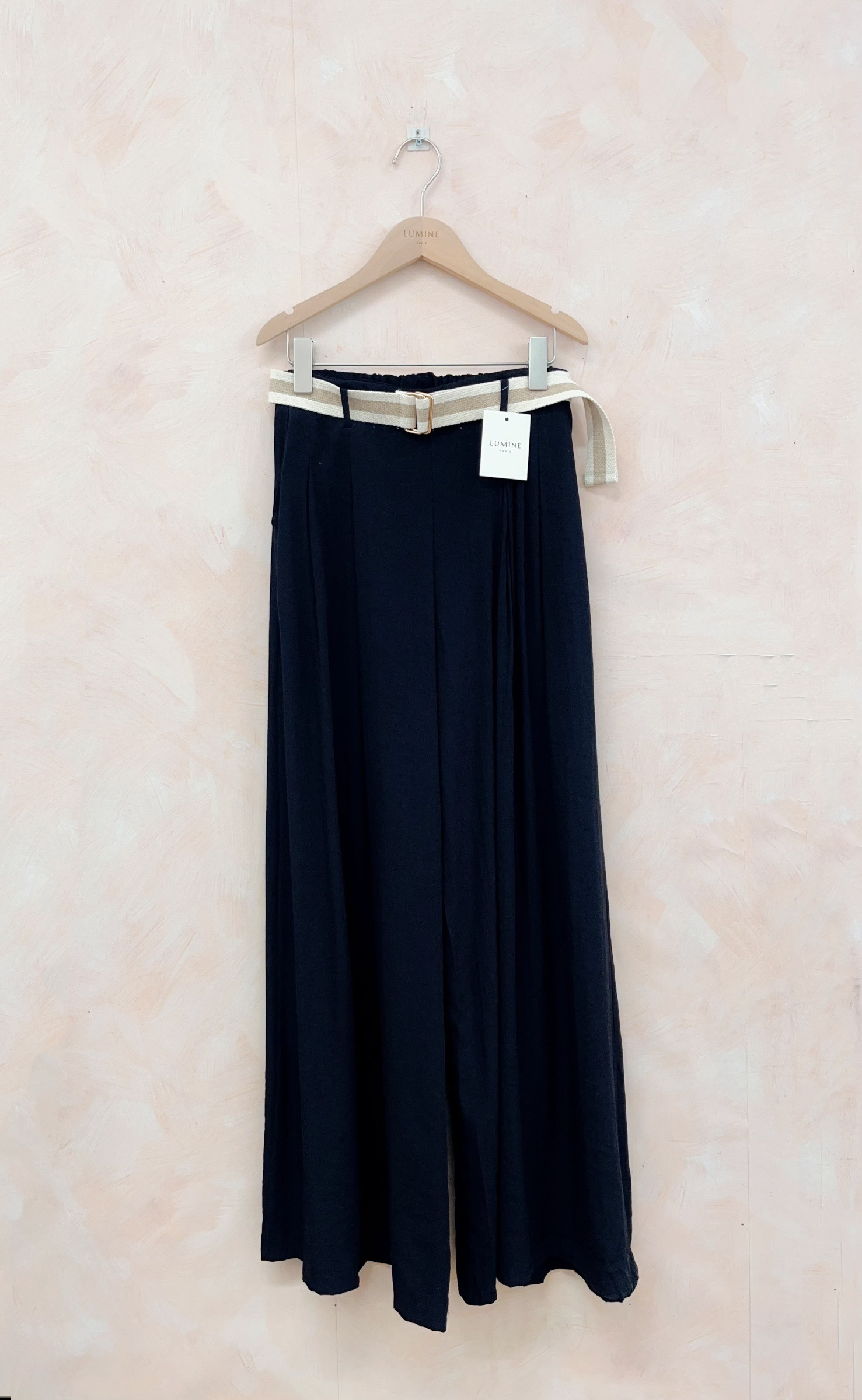 Grossiste LUMINE - Pantalon large a ceinture