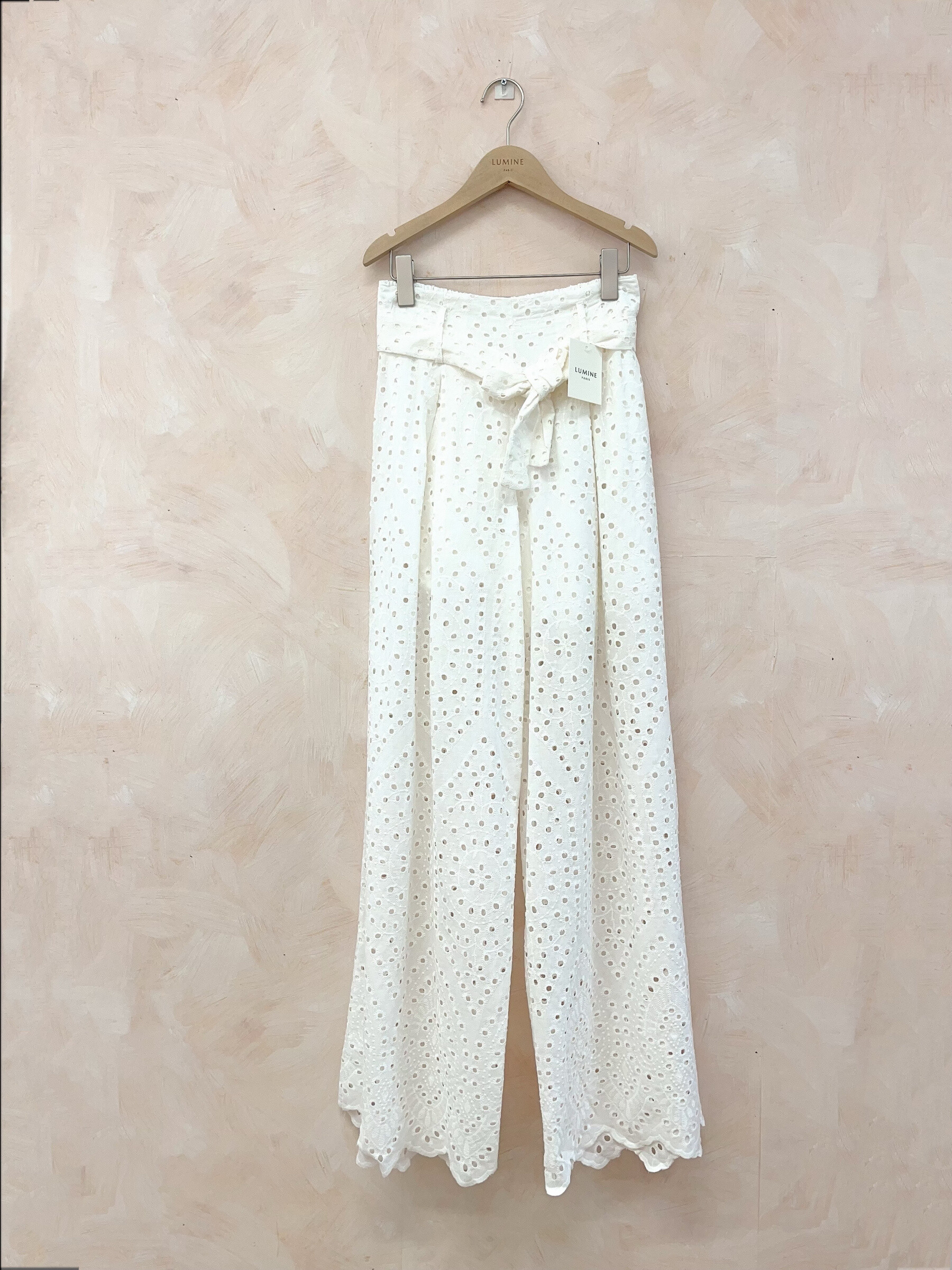 Wholesaler LUMINE - Cotton pants English embroidery