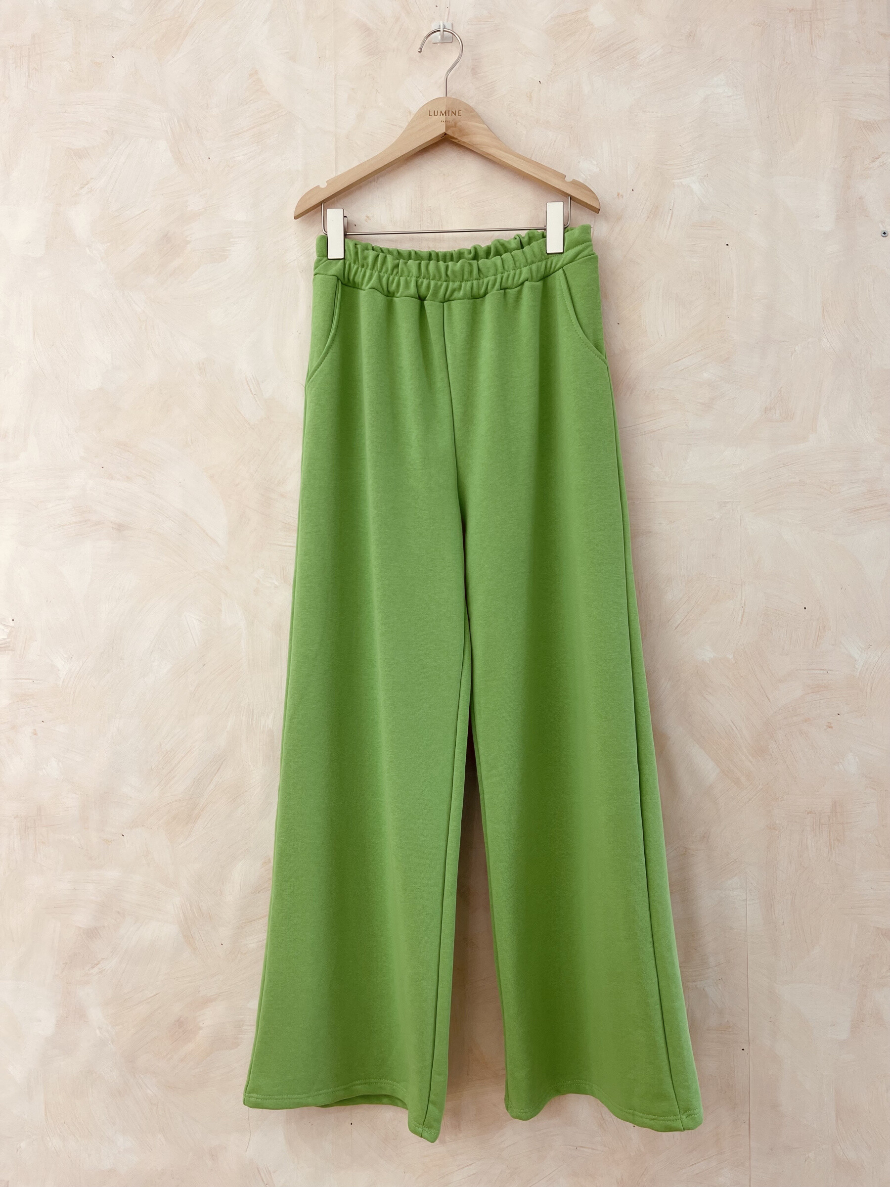 Grossiste LUMINE - Pantalon  en coton large avec élastique
