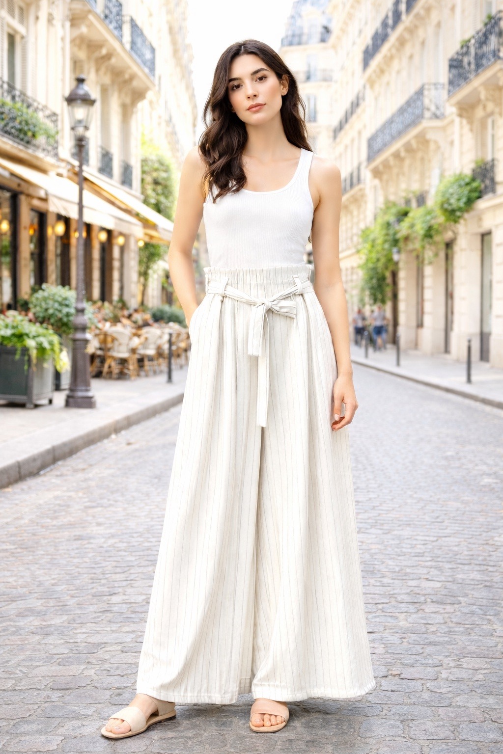 Grossiste LUMINE - Pantalon rayure