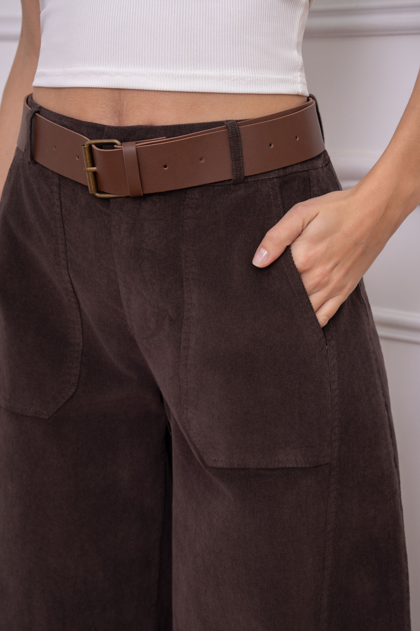 Grossiste LUMINE - Pantalon barrel en velours