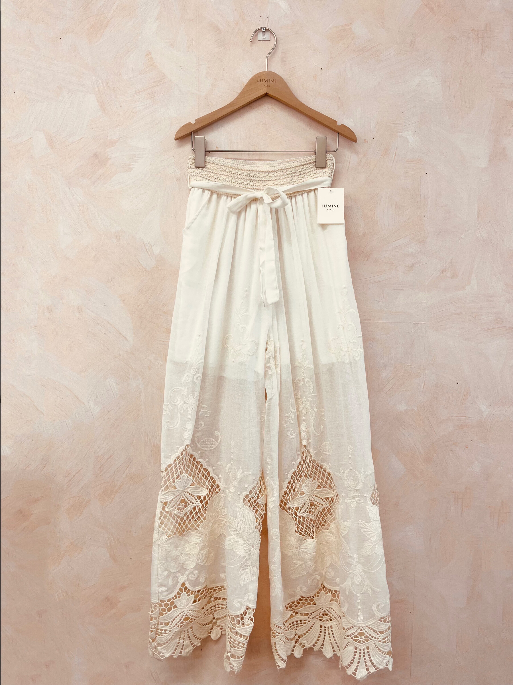 Wholesaler LUMINE - Cotton pants with embroidery
