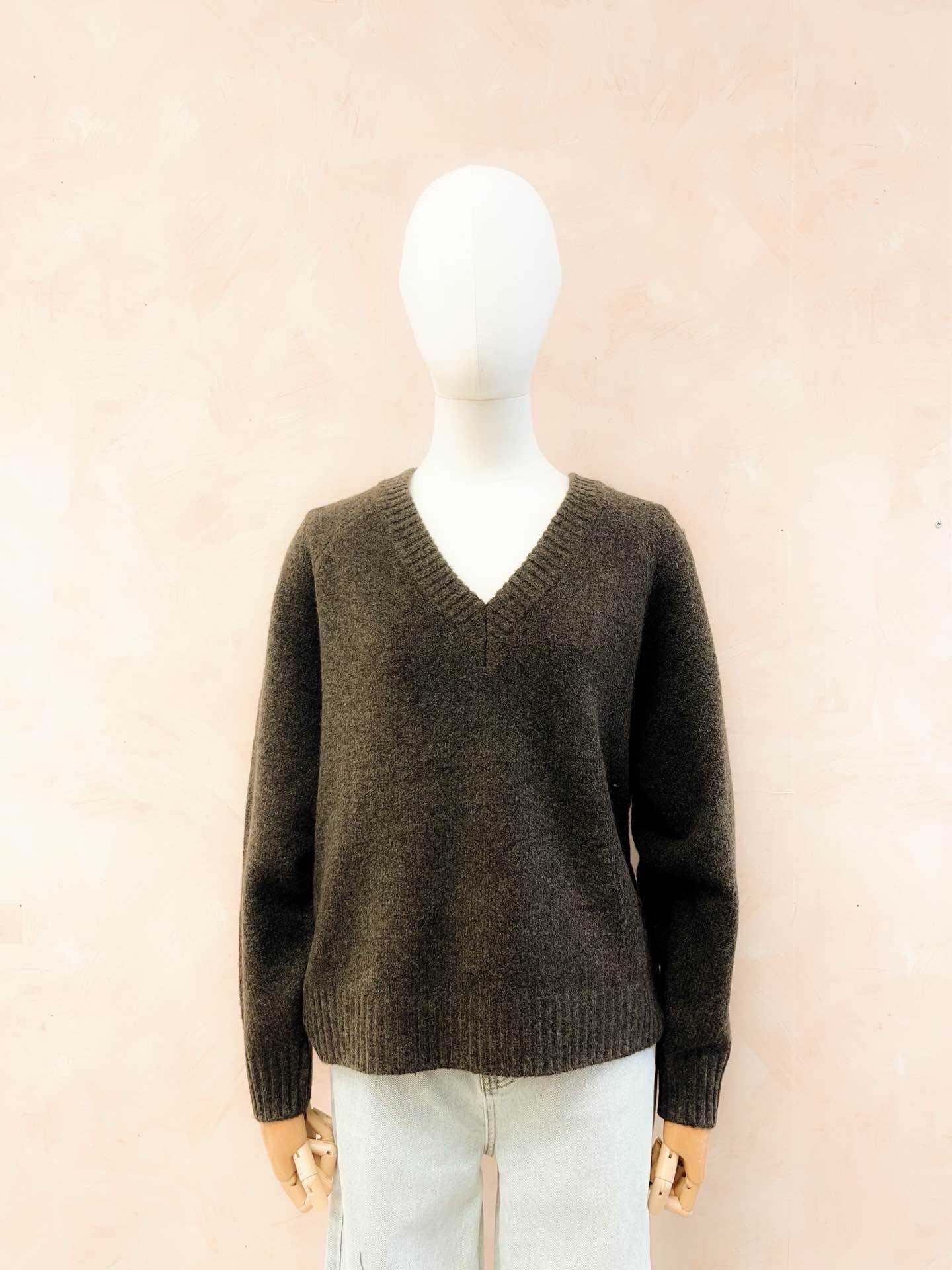 Grossiste LUMINE - Pull col V en alpaga