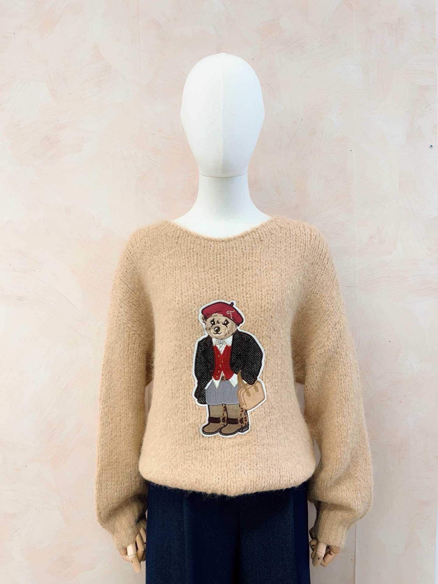 Grossiste LUMINE - Pull brodé ours