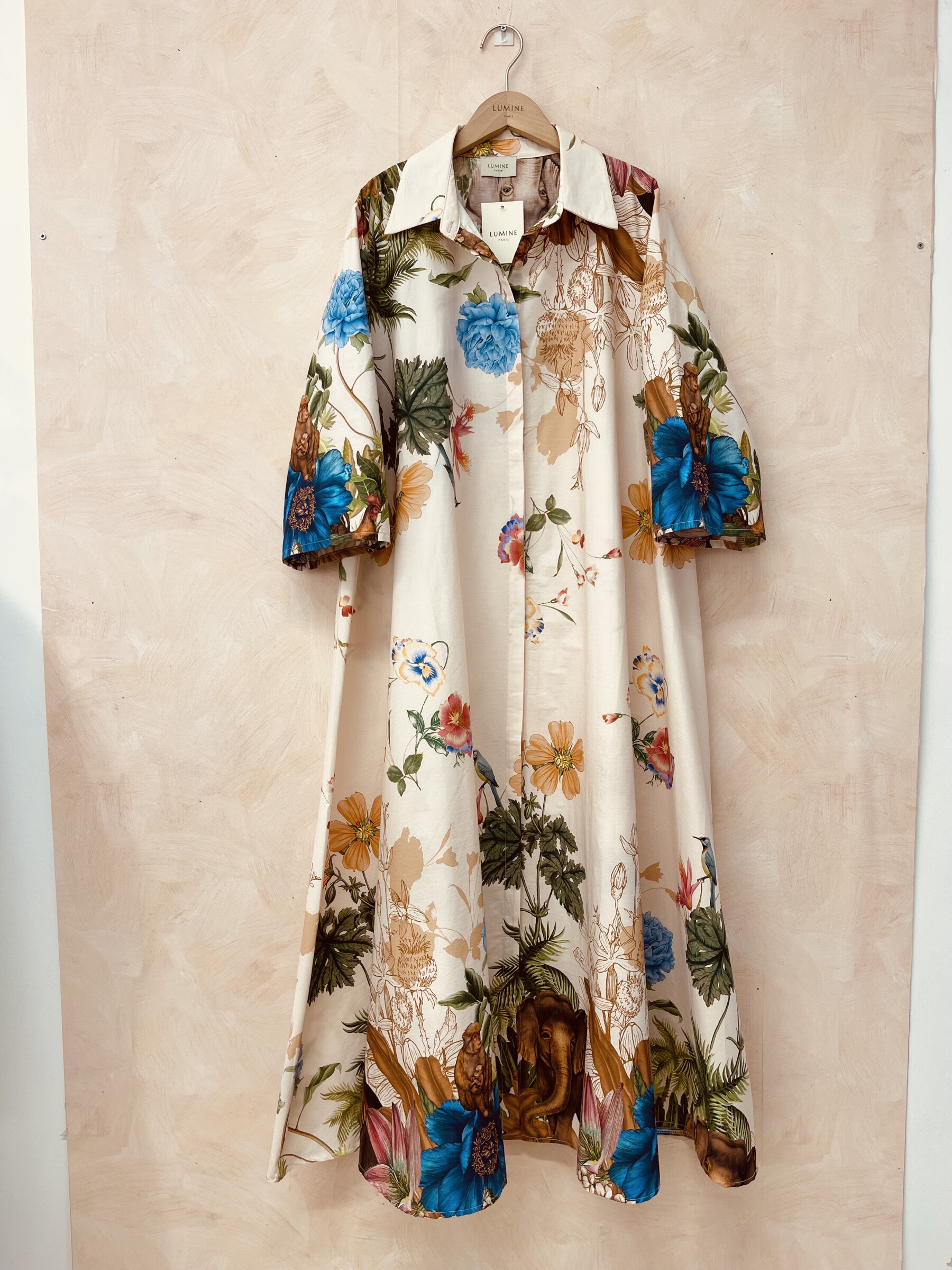 Wholesaler LUMINE - Very wide printed cotton dress
