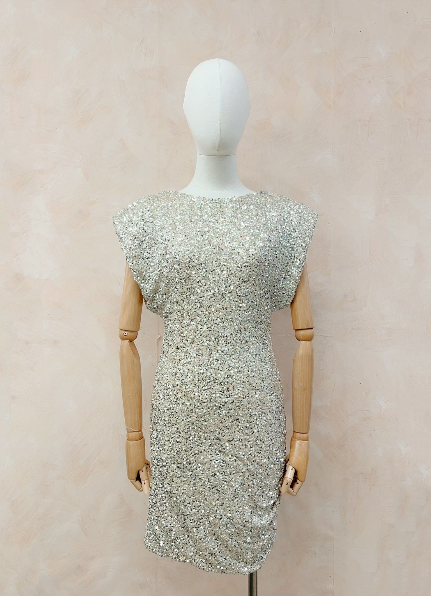 Wholesaler LUMINE - Short sequin dress with open back