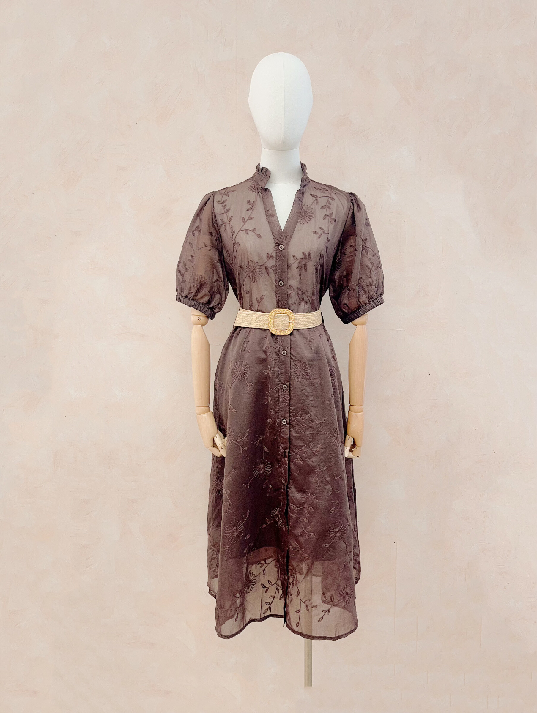 Mayorista LUMINE - Vestido de bordado de lyocell