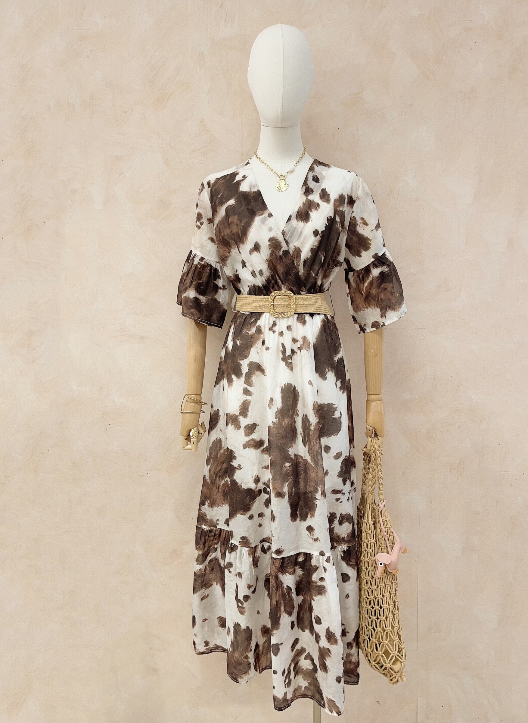 Wholesaler LUMINE - Printed Tencell Dress